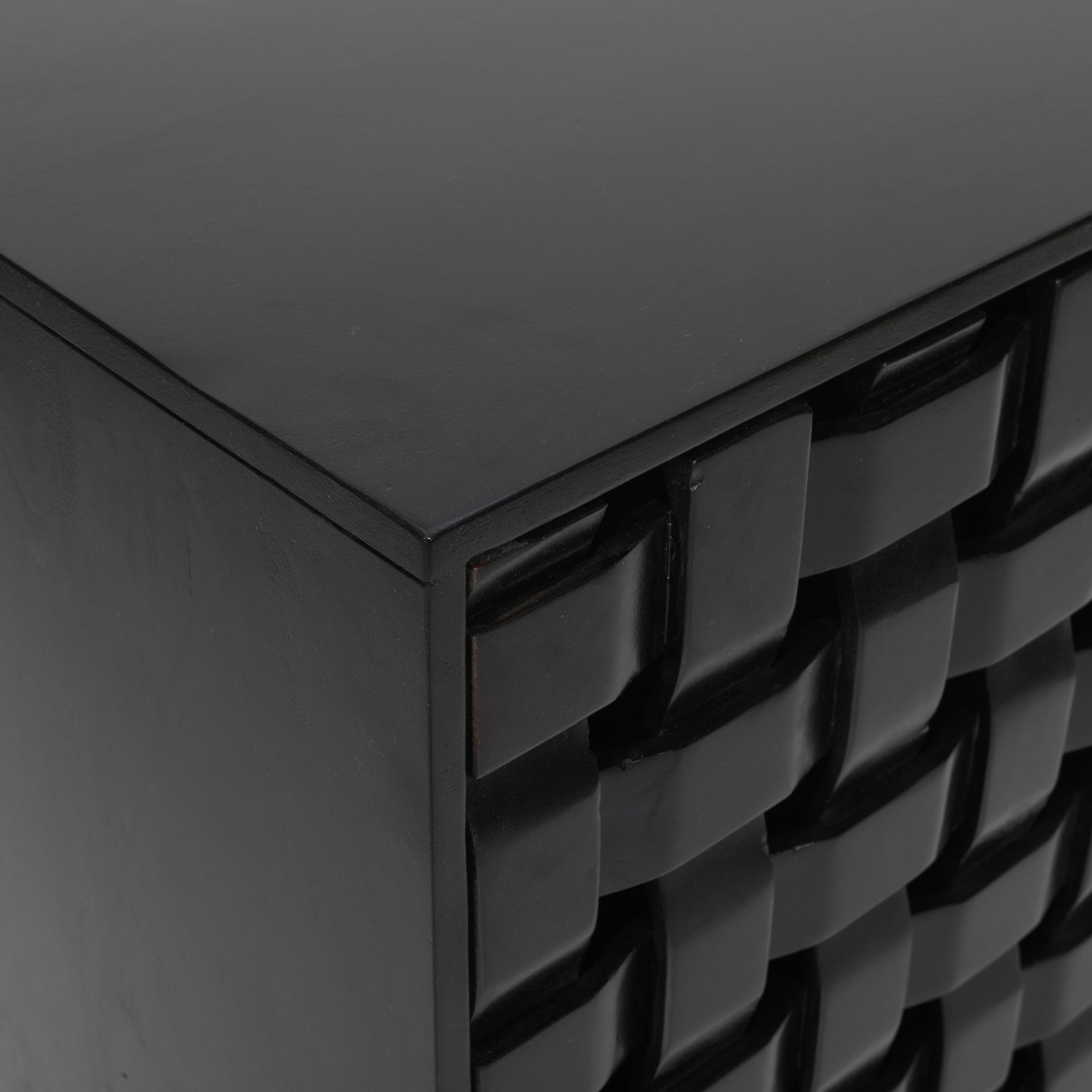 Trent Black 2 Door Accent Cabinet - Ornate Home