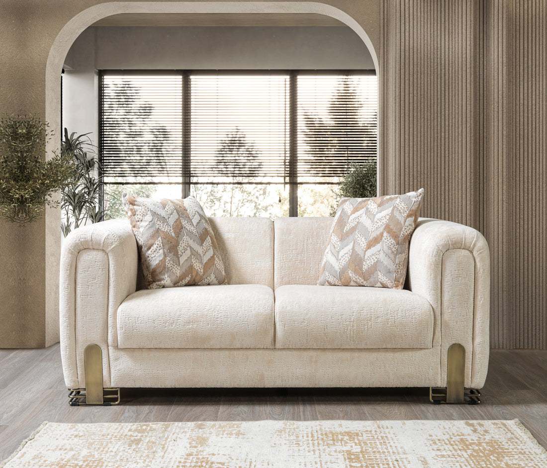 Trento Ivory Living Room Set - Ornate Home