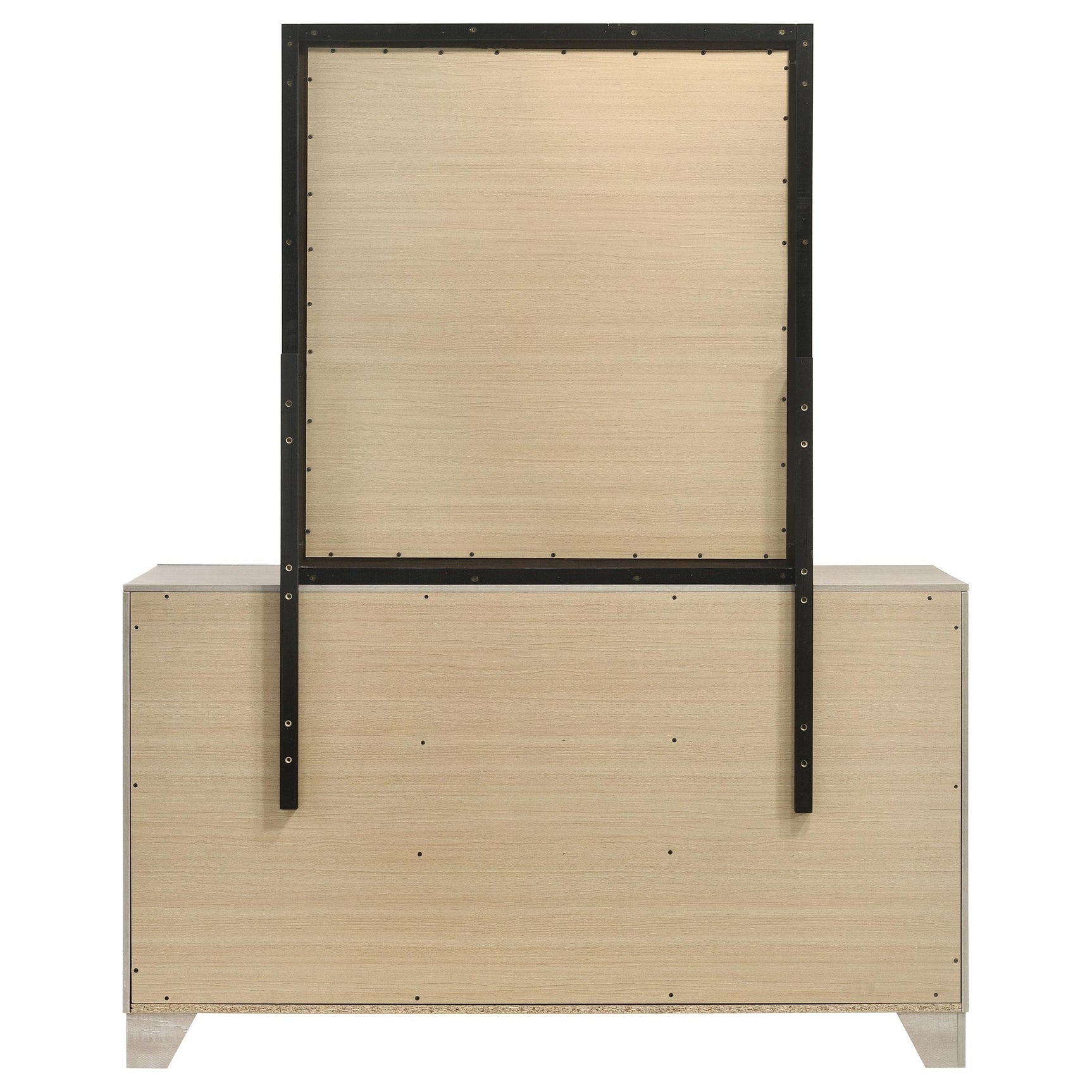 Trenton Rustic Cream 6-drawer Bedroom Dresser With Mirror - Ornate Home