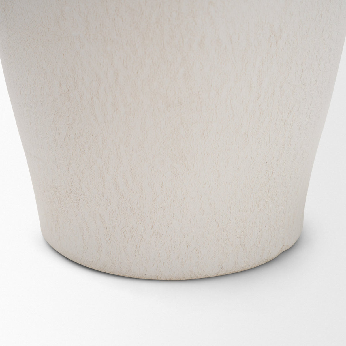 Trenza White Small Ceramic Vase with Twisted Handles - Ornate Home