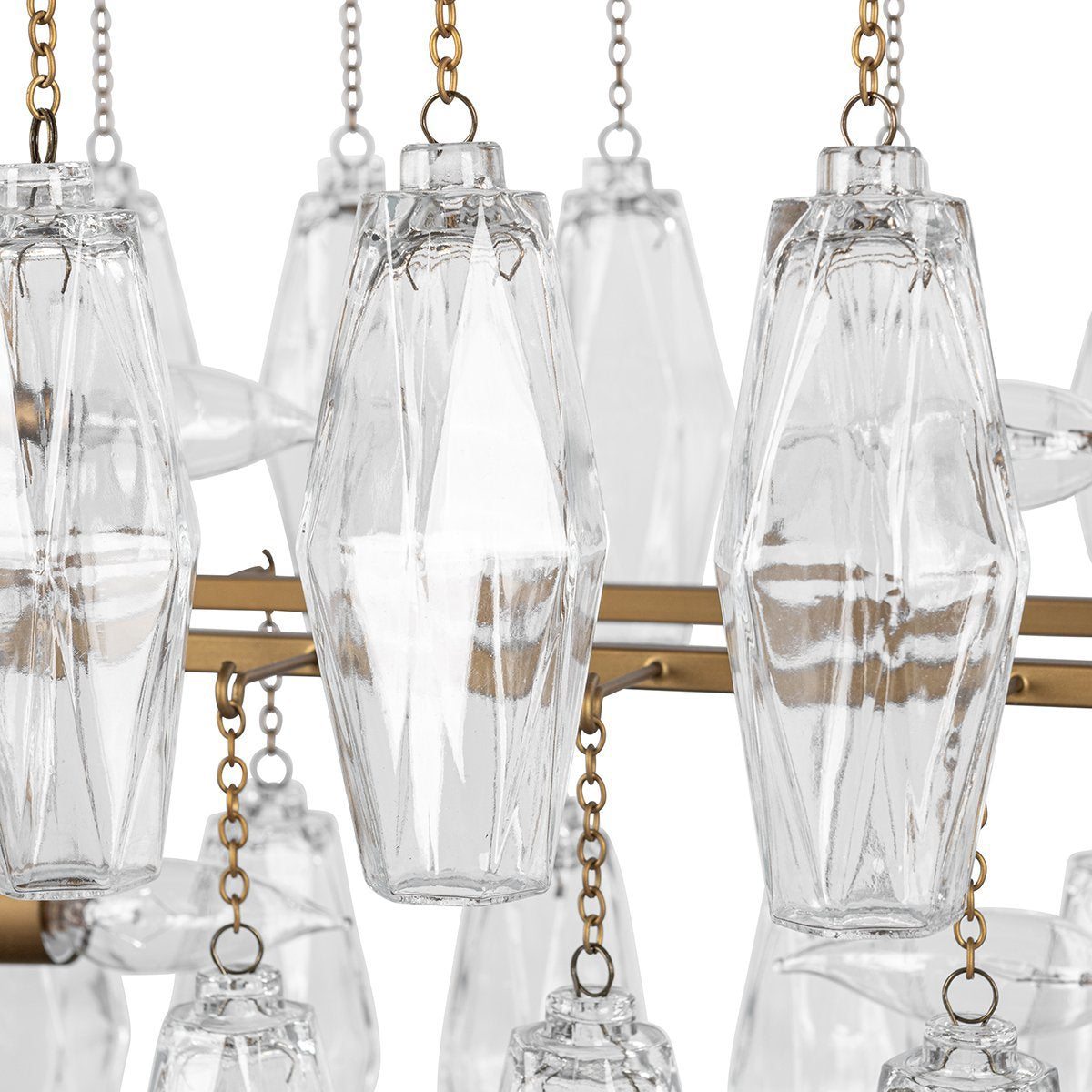 Tressia Brass Chandelier - Ornate Home