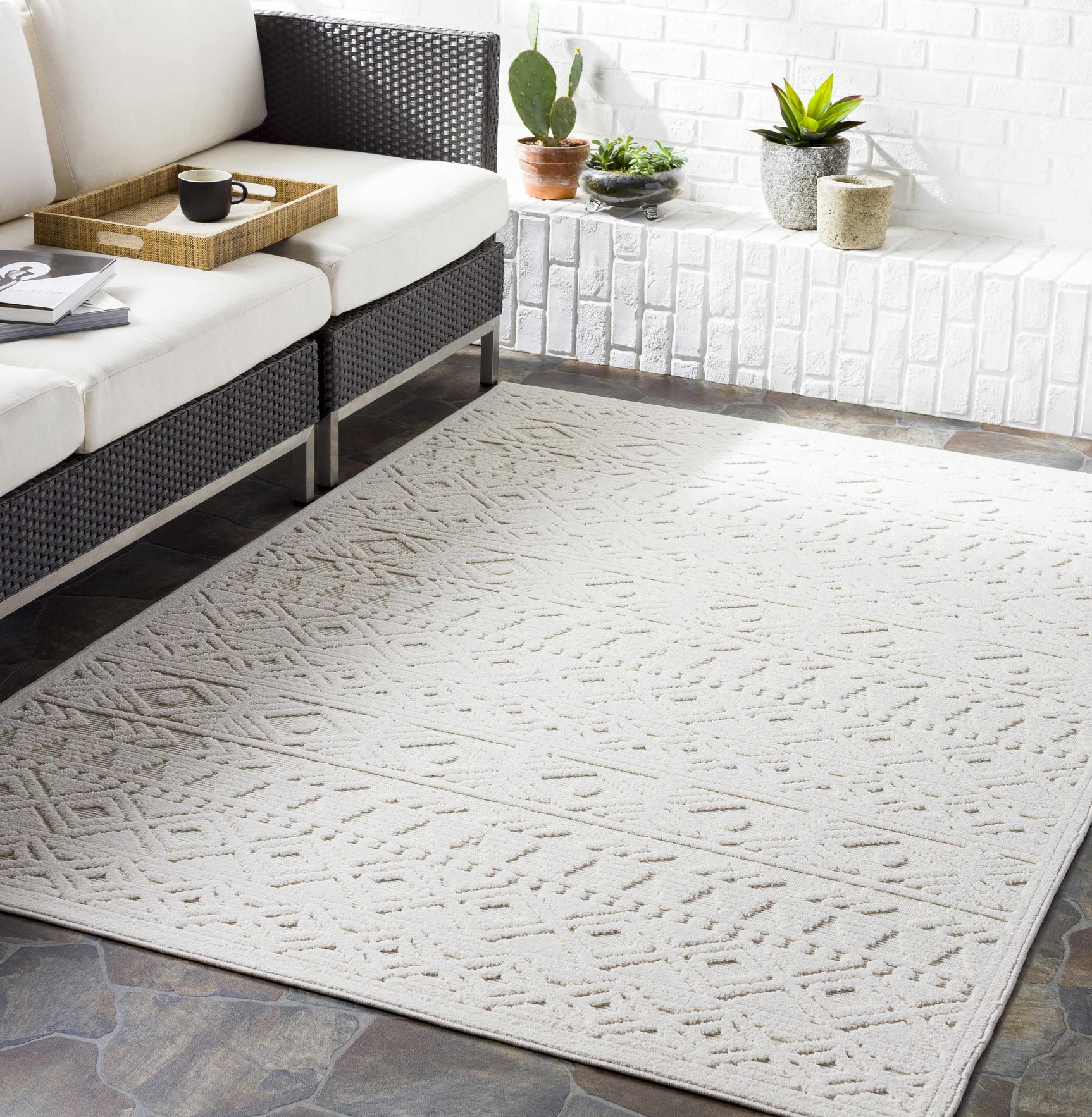 Treuddyn 3D Outdoor Area Rug - Ornate Home