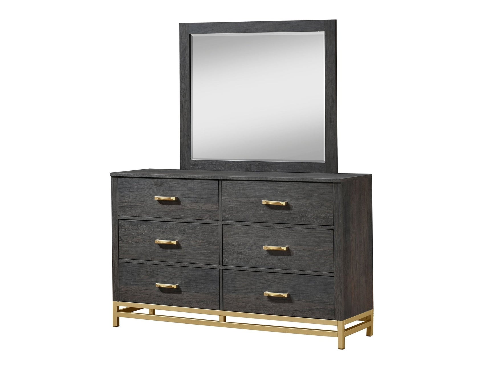 Trevor Brown/Gold Dresser Mirror - Ornate Home