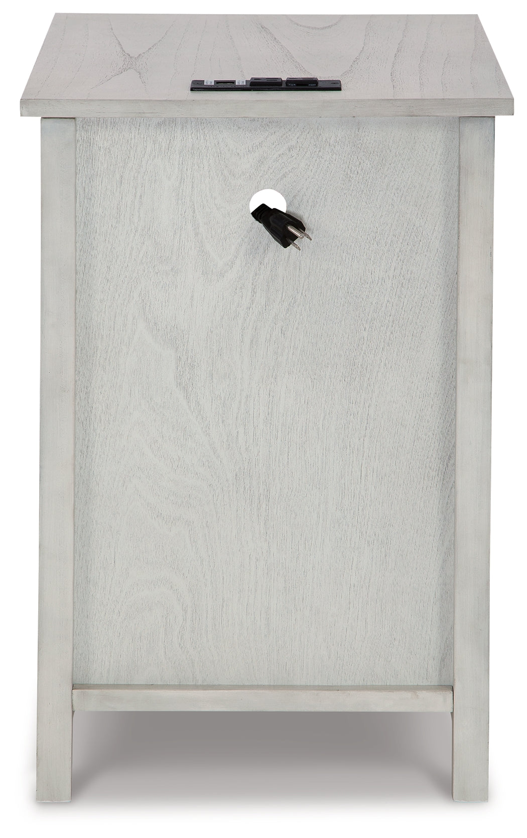 Treytown Antique White Chairside End Table - Ornate Home