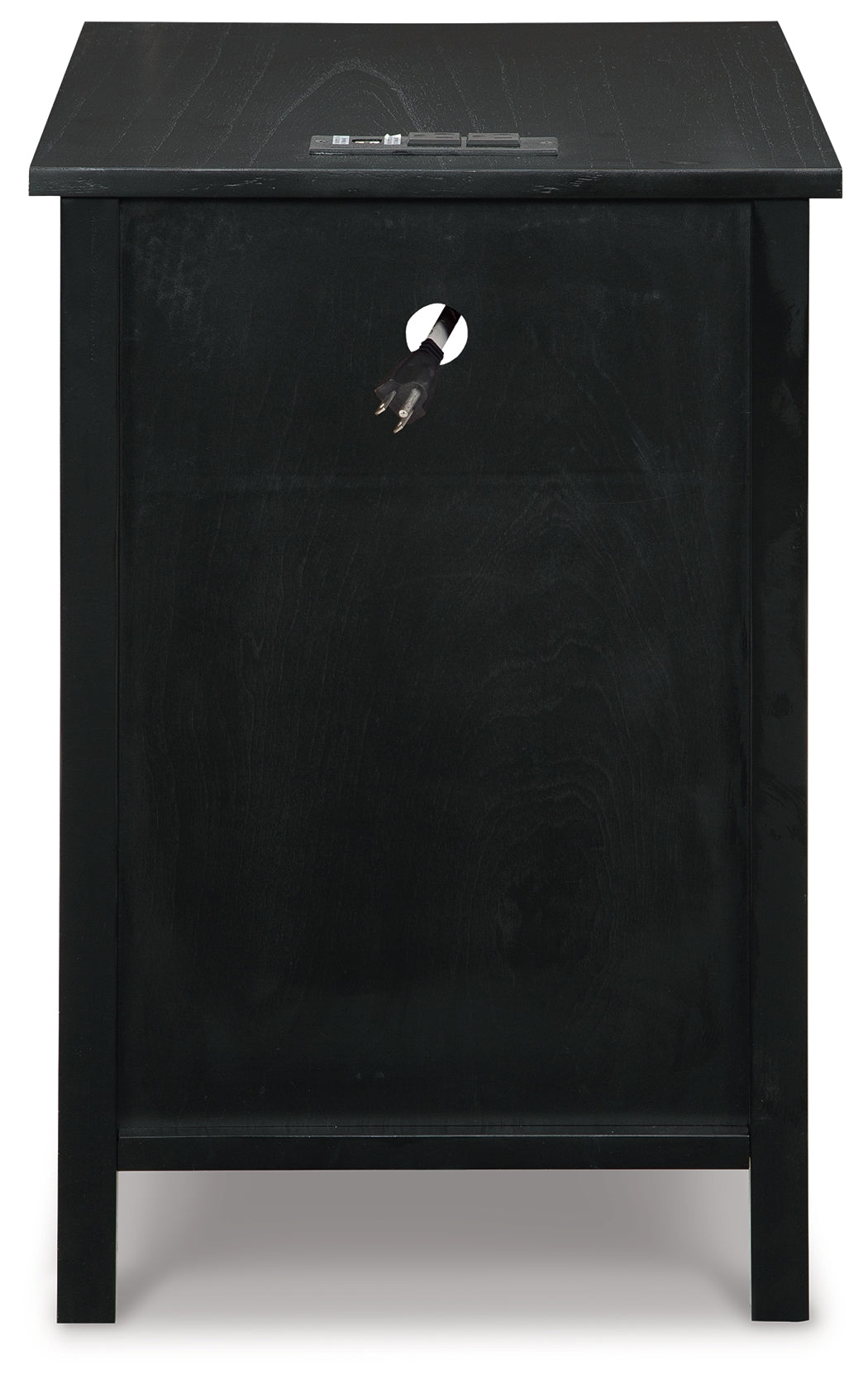 Treytown Black Chairside End Table (Online Special Price) - Ornate Home