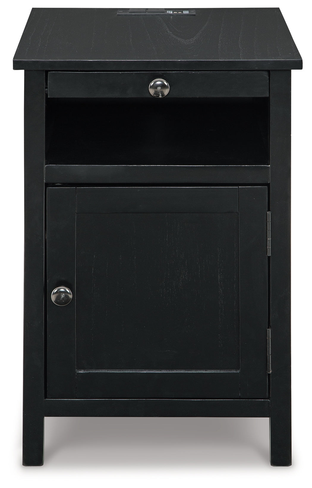 Treytown Black Chairside End Table (Online Special Price) - Ornate Home