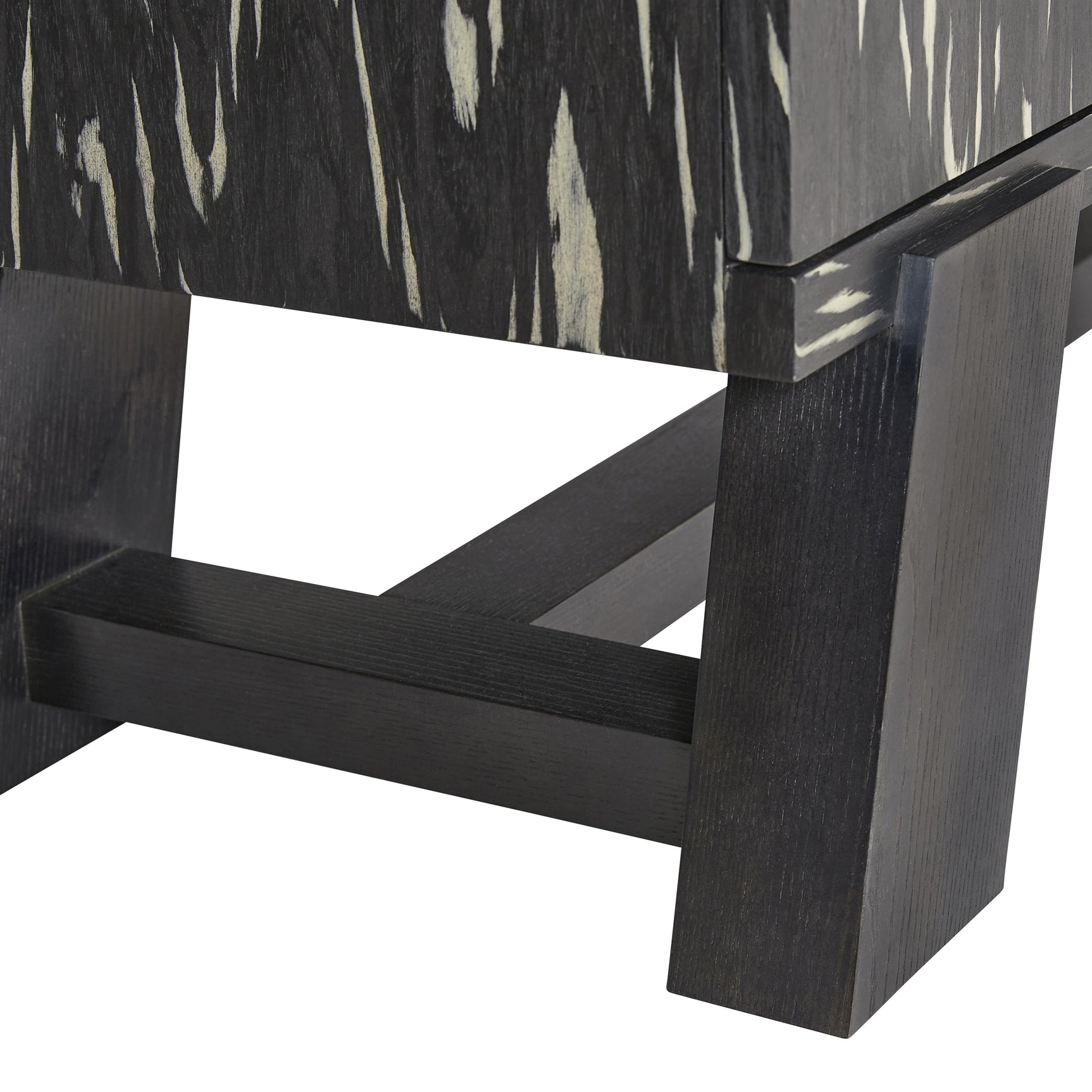 Trianon Engineered Contrast Ebony Entertainment Credenza - Ornate Home