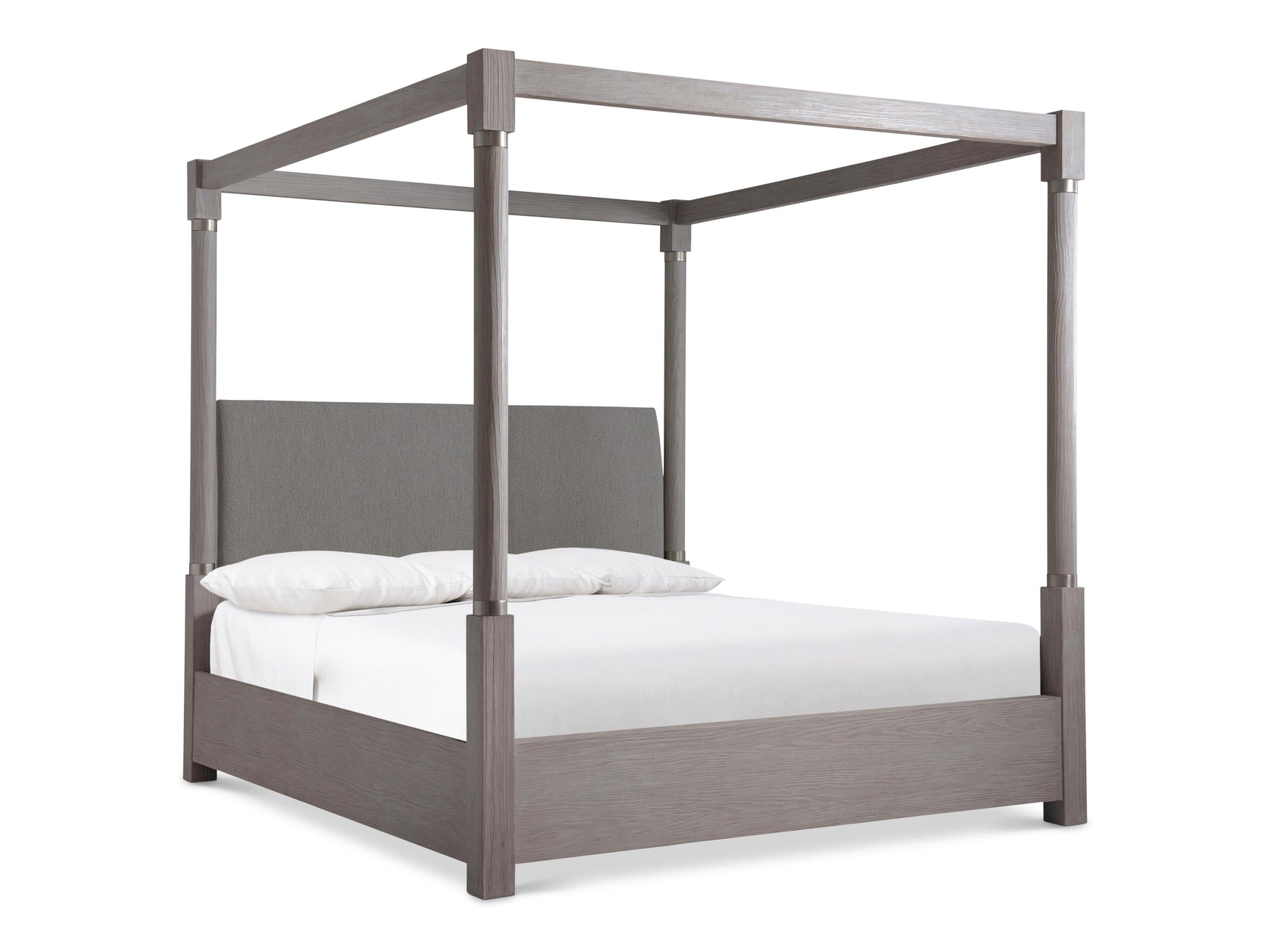 Trianon Gris/Grey Canopy King Bed - Ornate Home