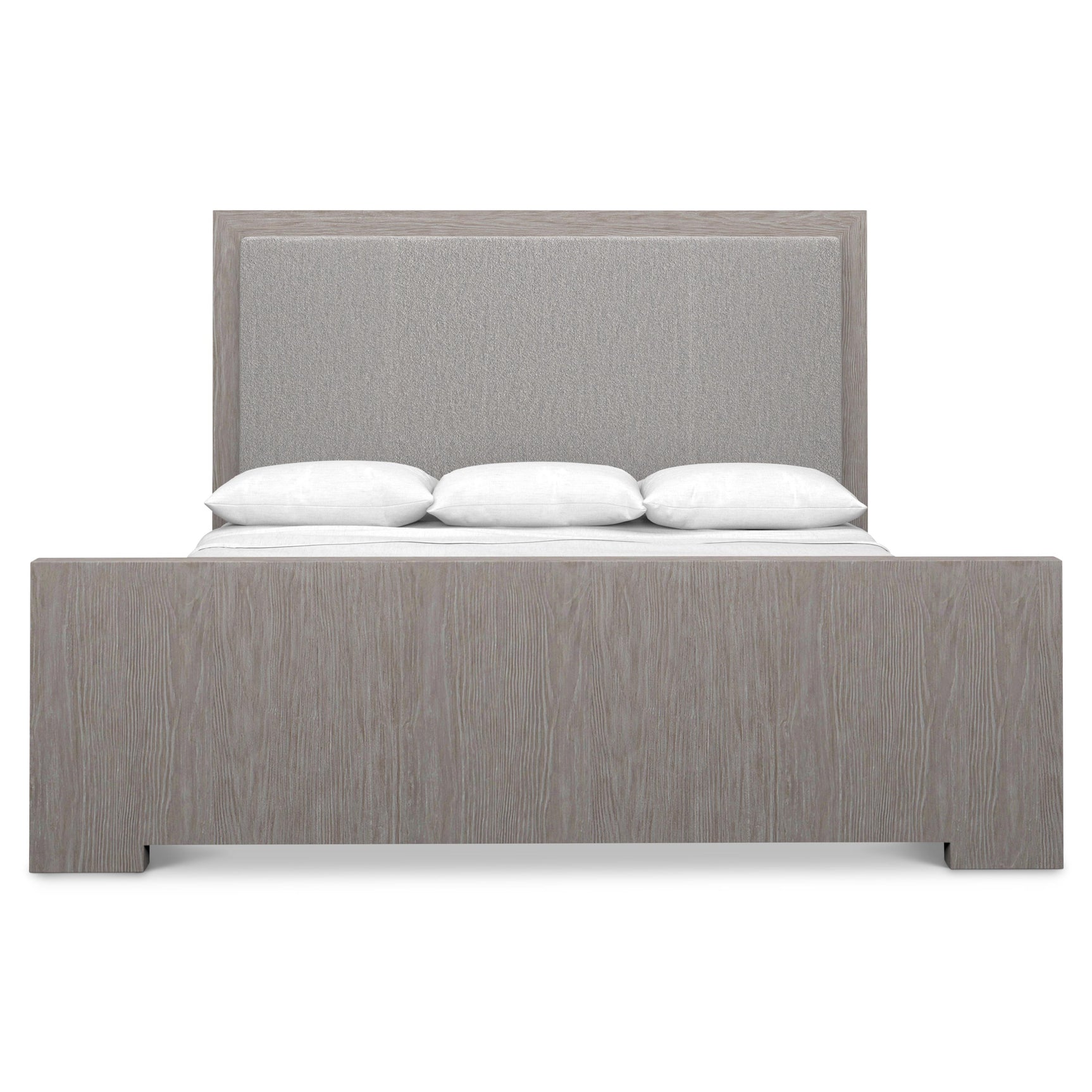 Trianon Gris/Grey Panel King Bed - Ornate Home