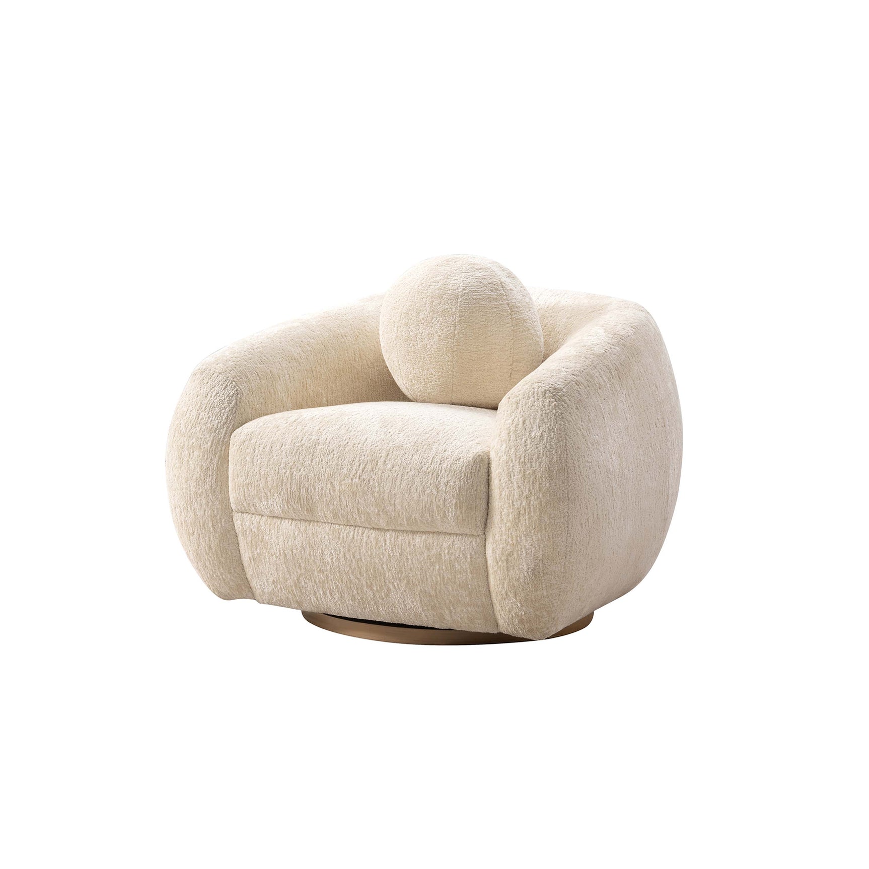 Tribeca Accent Chair in Cream - Ornate Home