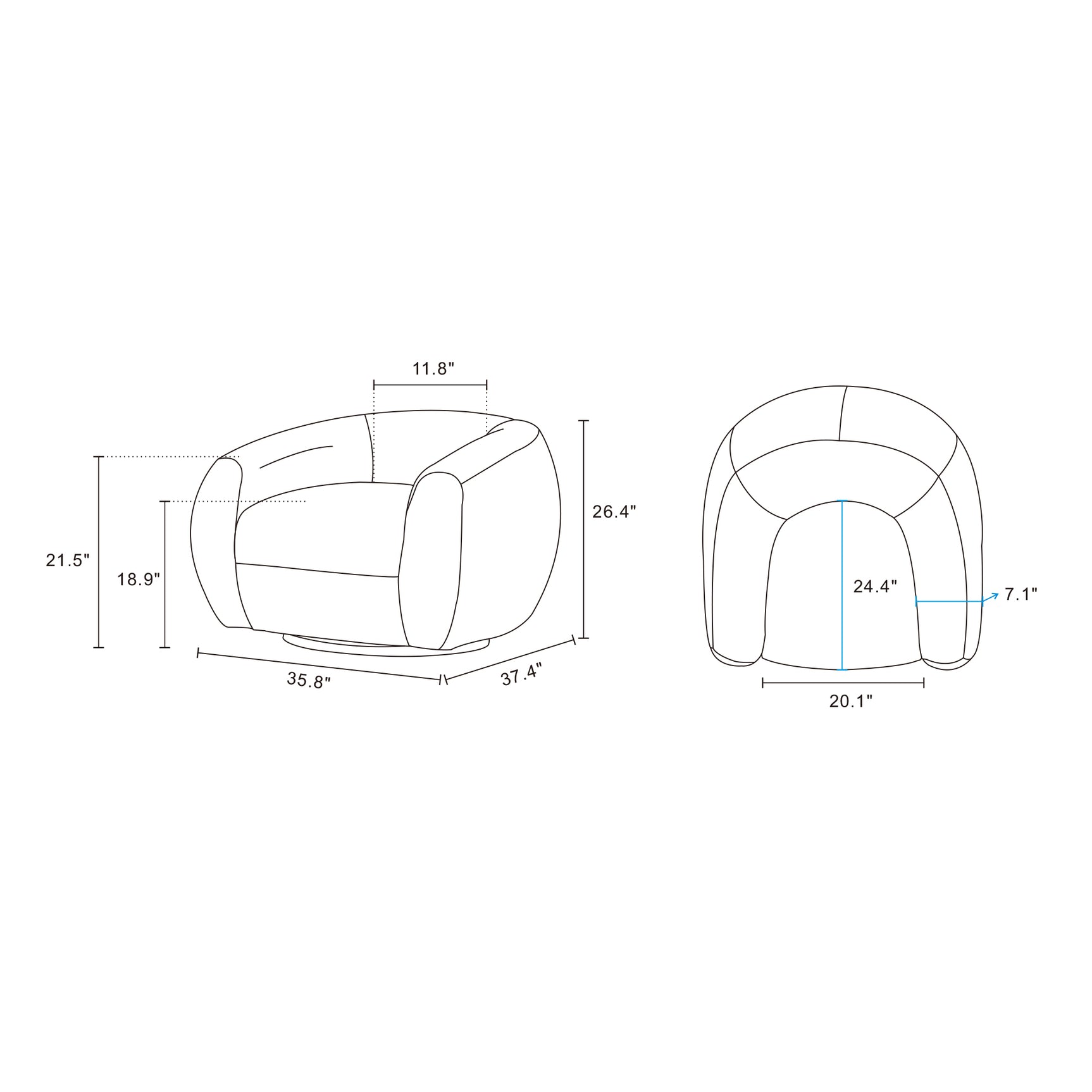 Tribeca Sofa and Accent Chair in Olive Green (set of 2) - Ornate Home