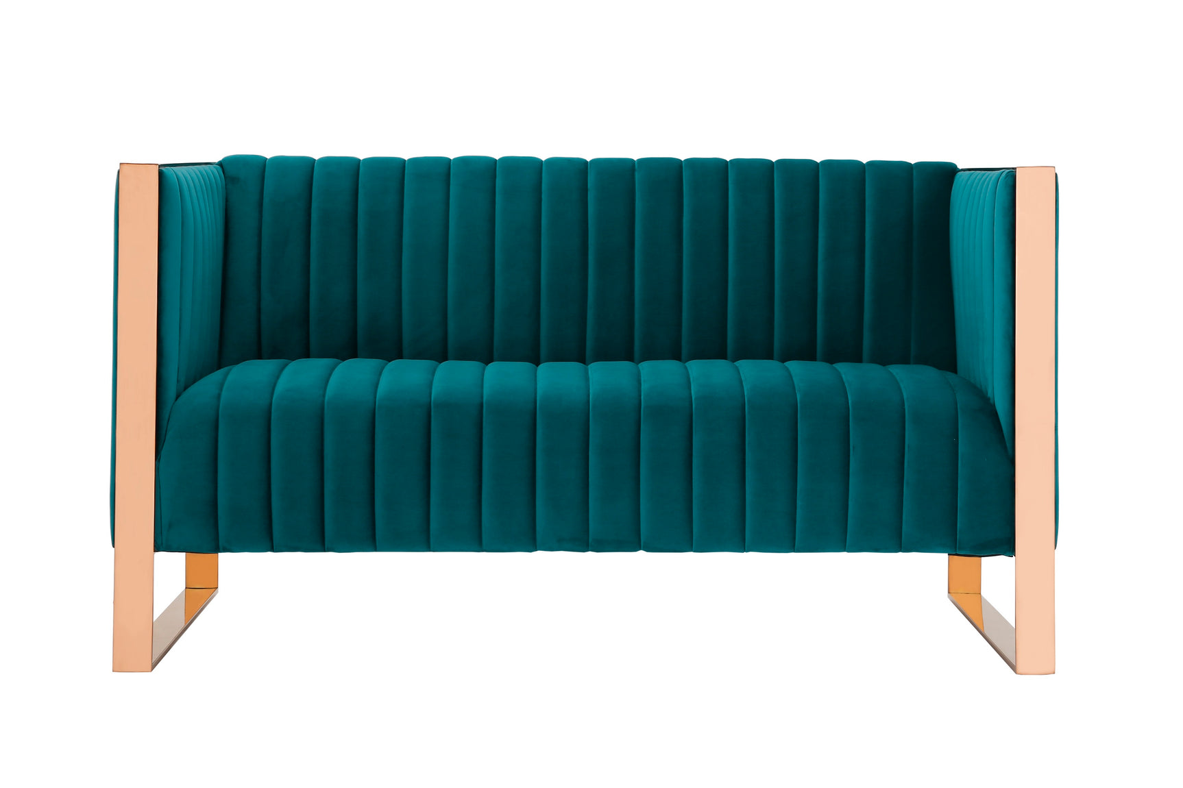 Trillium 3 Piece - Sofa, Loveseat and Armchair Set in Teal and Gold - Ornate Home