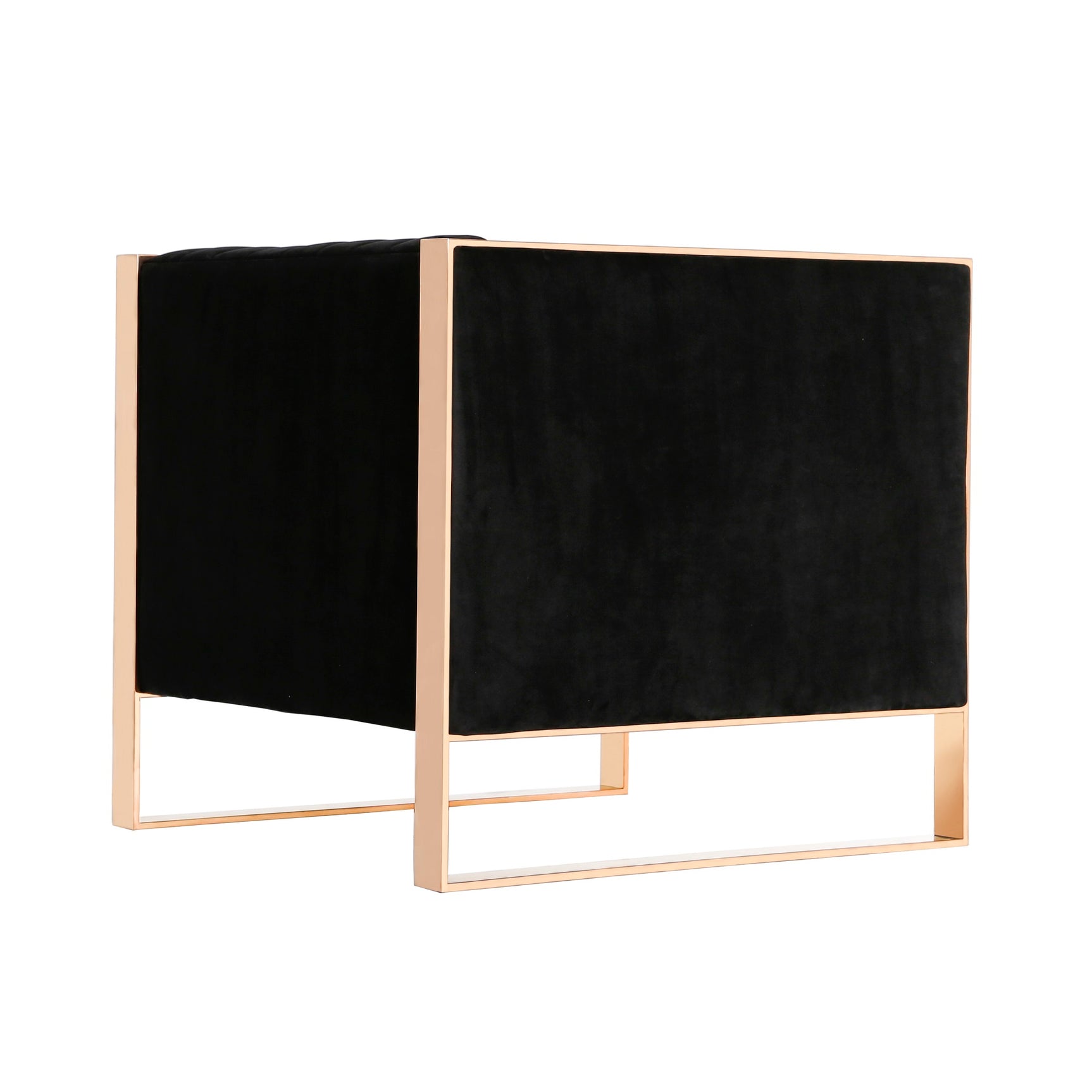 Trillium Accent Chair in Black and Gold - Ornate Home