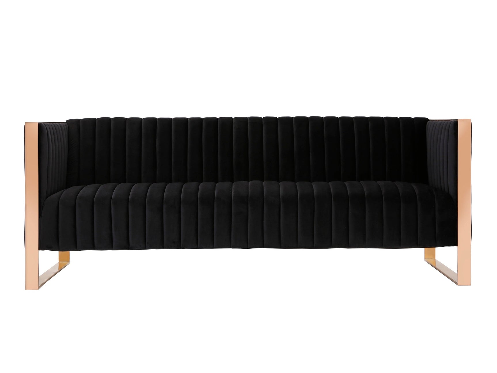 Trillium Sofa in Black and Gold - Ornate Home