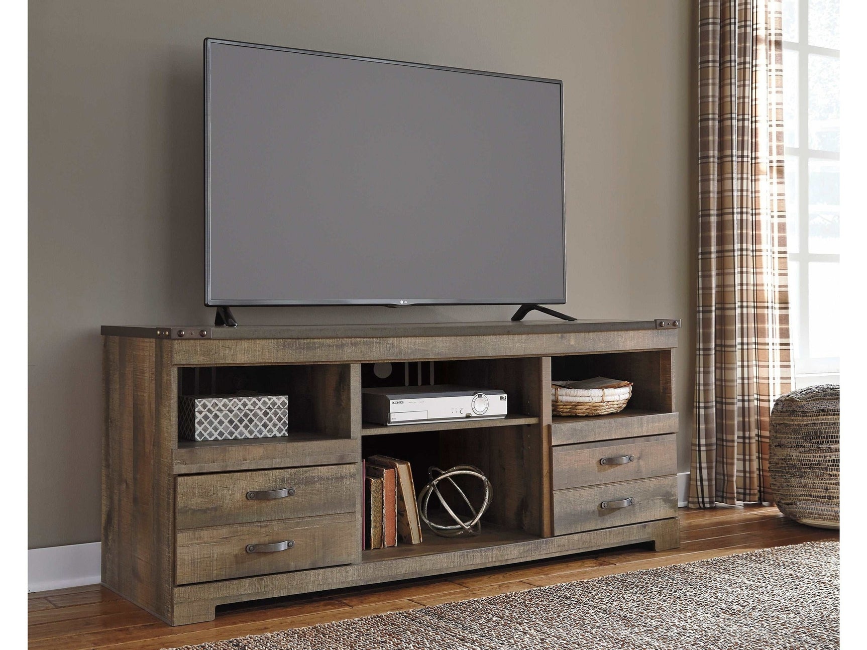Trinell Brown 63" TV Stand (Online Special Price) - Ornate Home