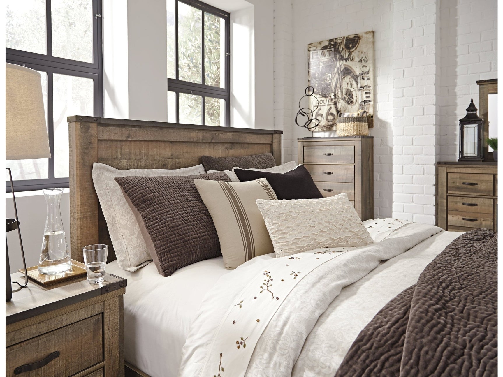 Trinell Brown Queen Panel Headboard (Online Special Price) - Ornate Home