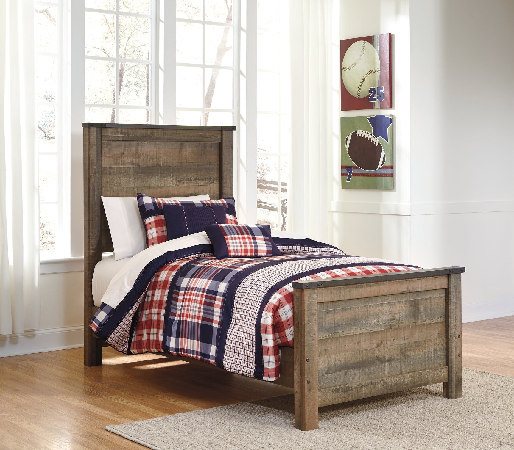 Trinell Brown Twin Panel Bed, Dresser and Mirror (Online Special Price) - Ornate Home