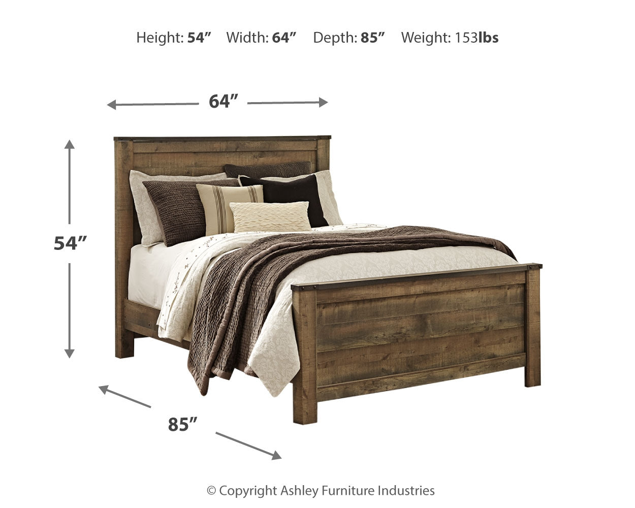 Trinell Queen Panel Bed - Ornate Home
