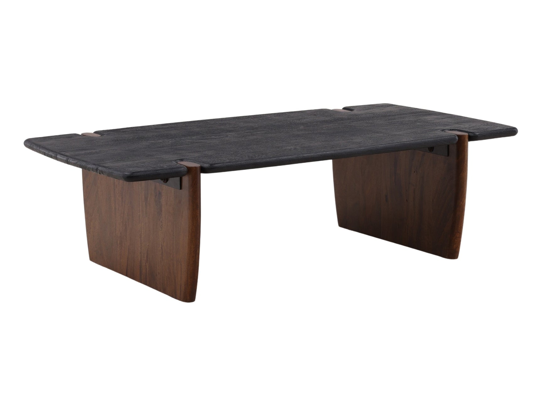 Trinh Black/Natural Coffee Table - Ornate Home