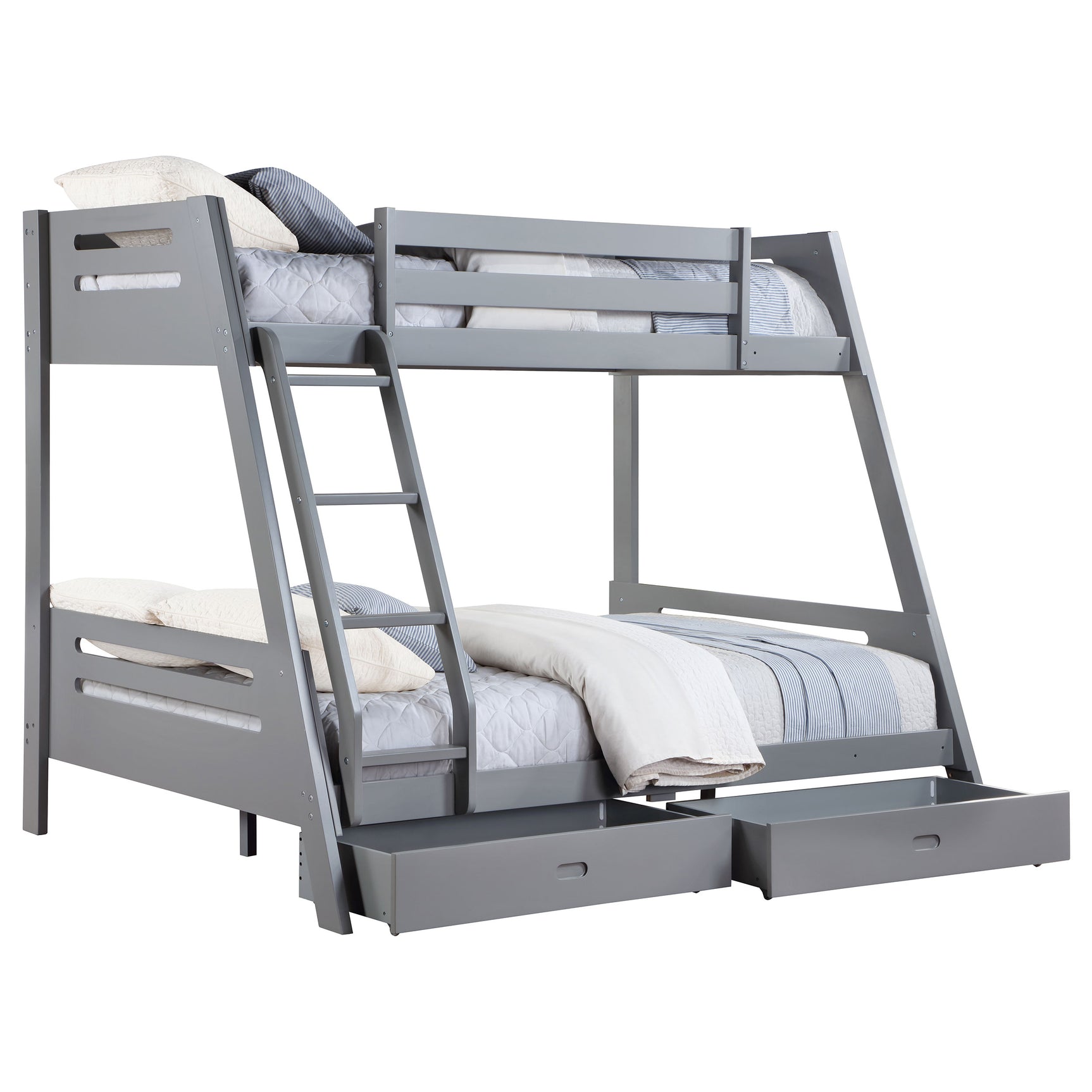 Trisha Grey Full Bunk Bed - Ornate Home
