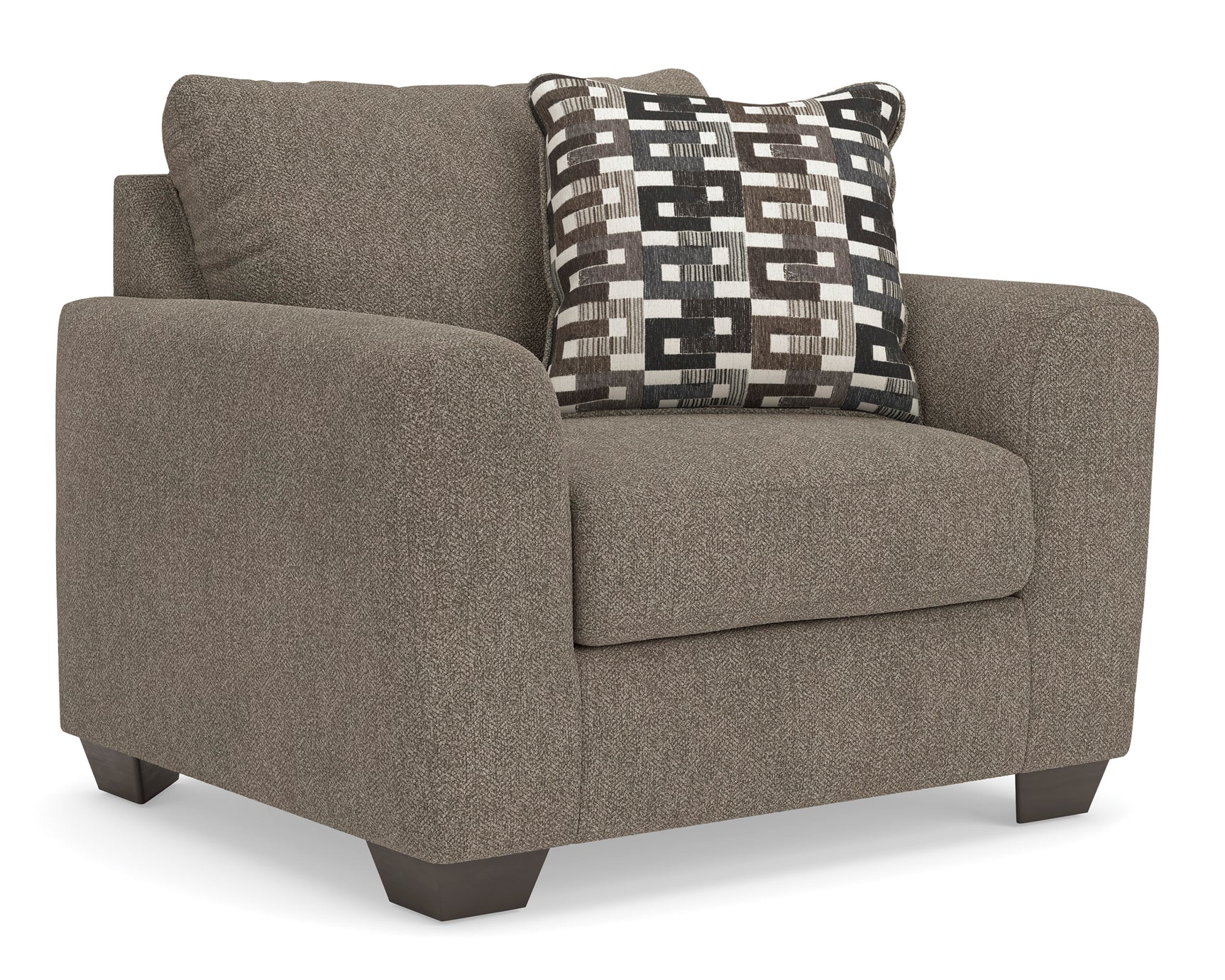 Triston-Peaks Suede Chair and a Half - Ornate Home