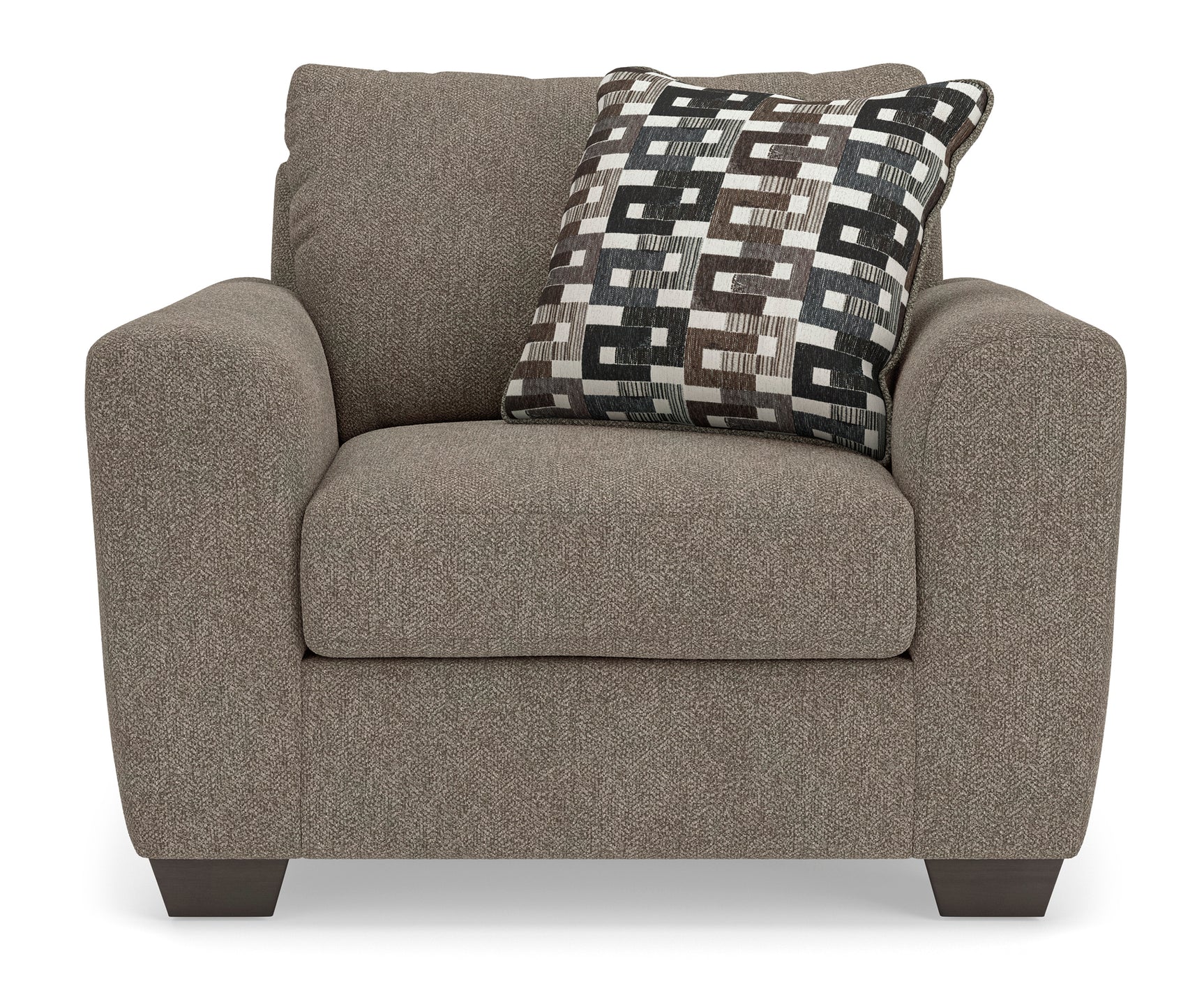 Triston-Peaks Suede Chair and a Half - Ornate Home
