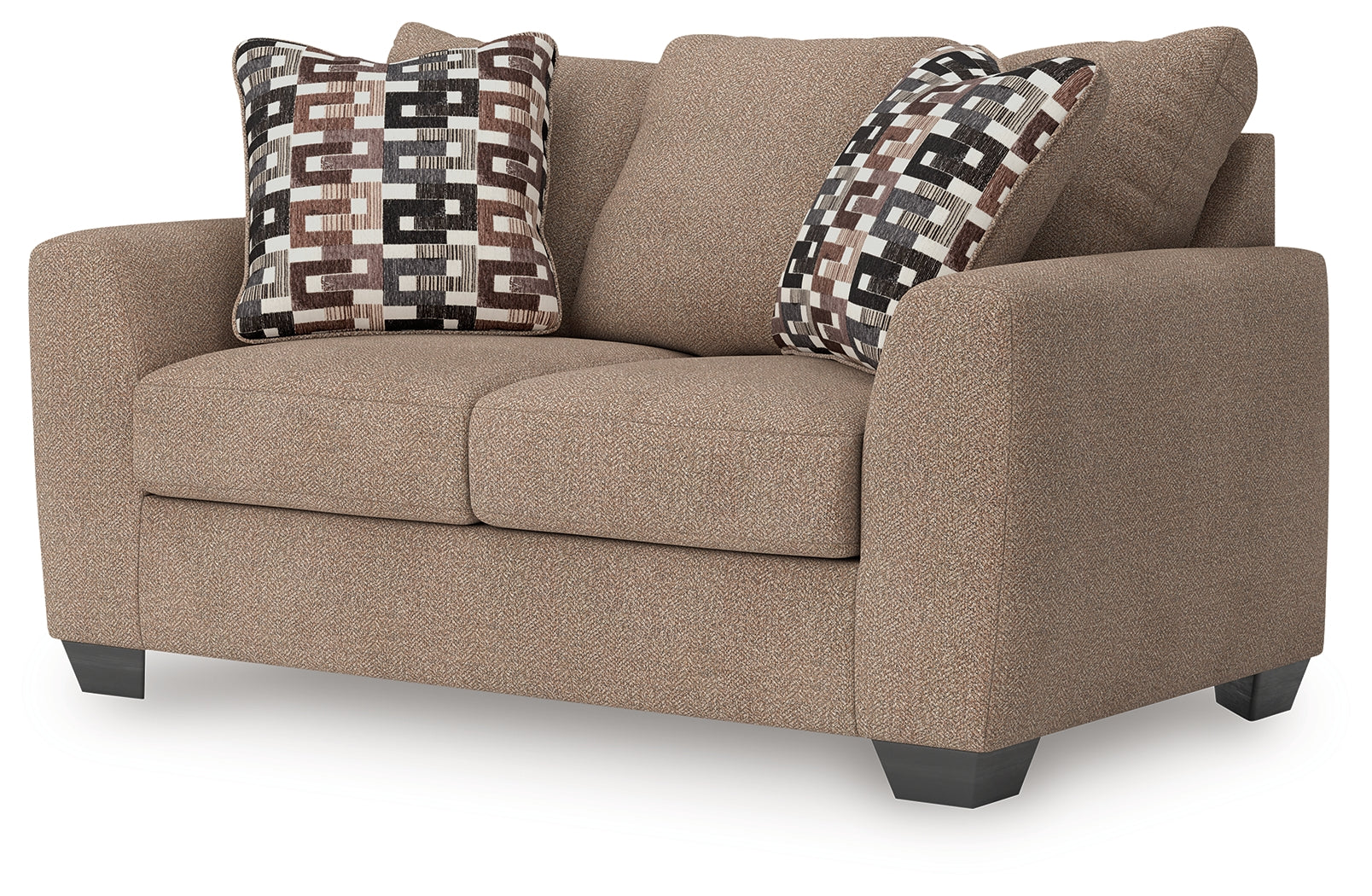 Triston-Peaks Suede Loveseat - Ornate Home