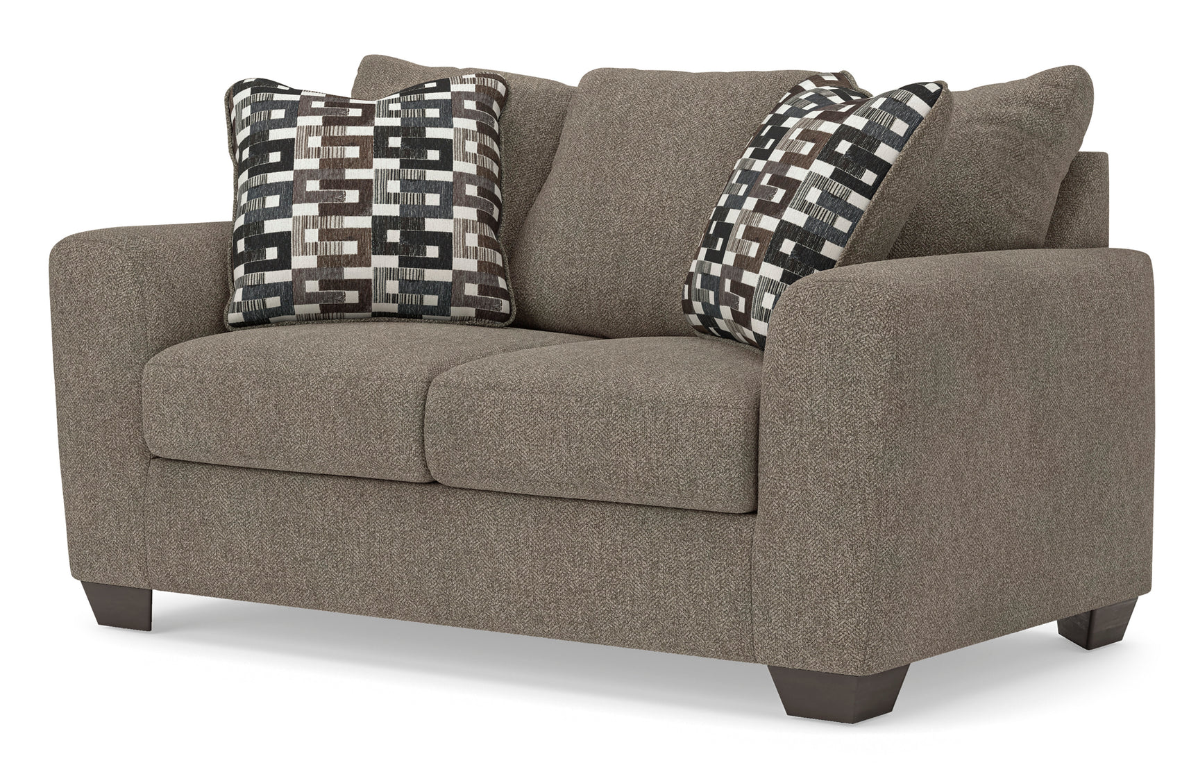 Triston-Peaks Suede Loveseat - Ornate Home