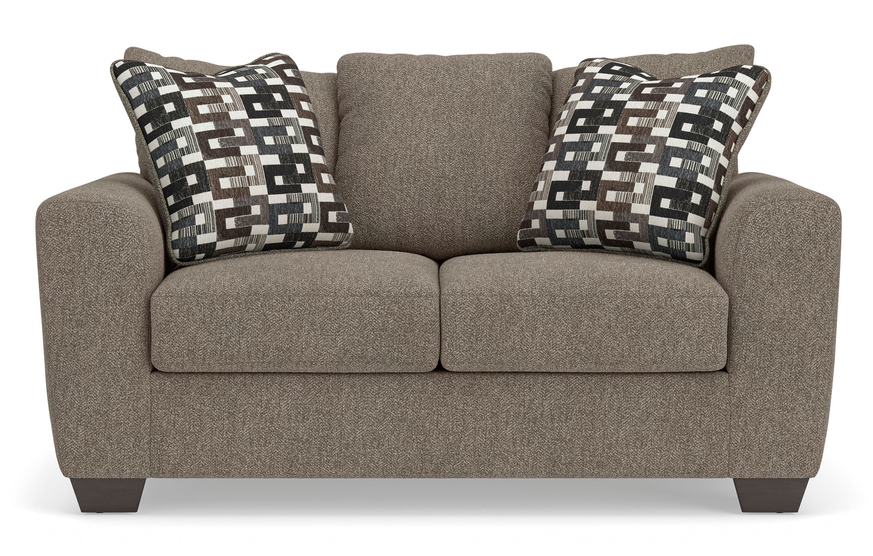 Triston-Peaks Suede Loveseat - Ornate Home