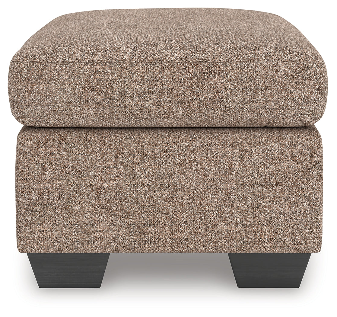 Triston-Peaks Suede Ottoman - Ornate Home