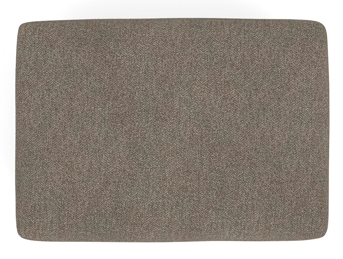 Triston-Peaks Suede Ottoman - Ornate Home