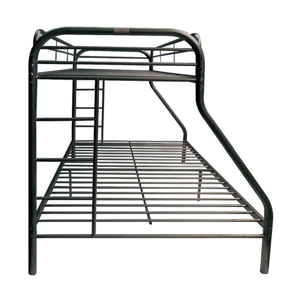 Tritan Black Bunk Bed (Twin/Full) - Ornate Home