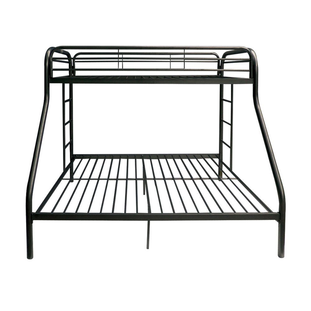 Tritan Black Bunk Bed (Twin/Full) - Ornate Home