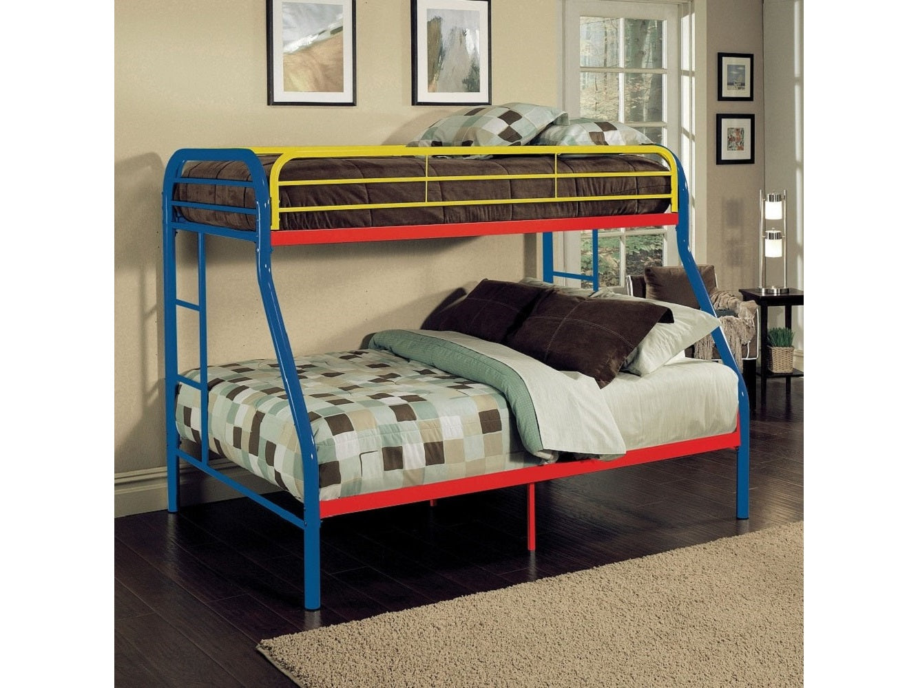 Tritan Rainbow Bunk Bed (Twin/Full) - Ornate Home
