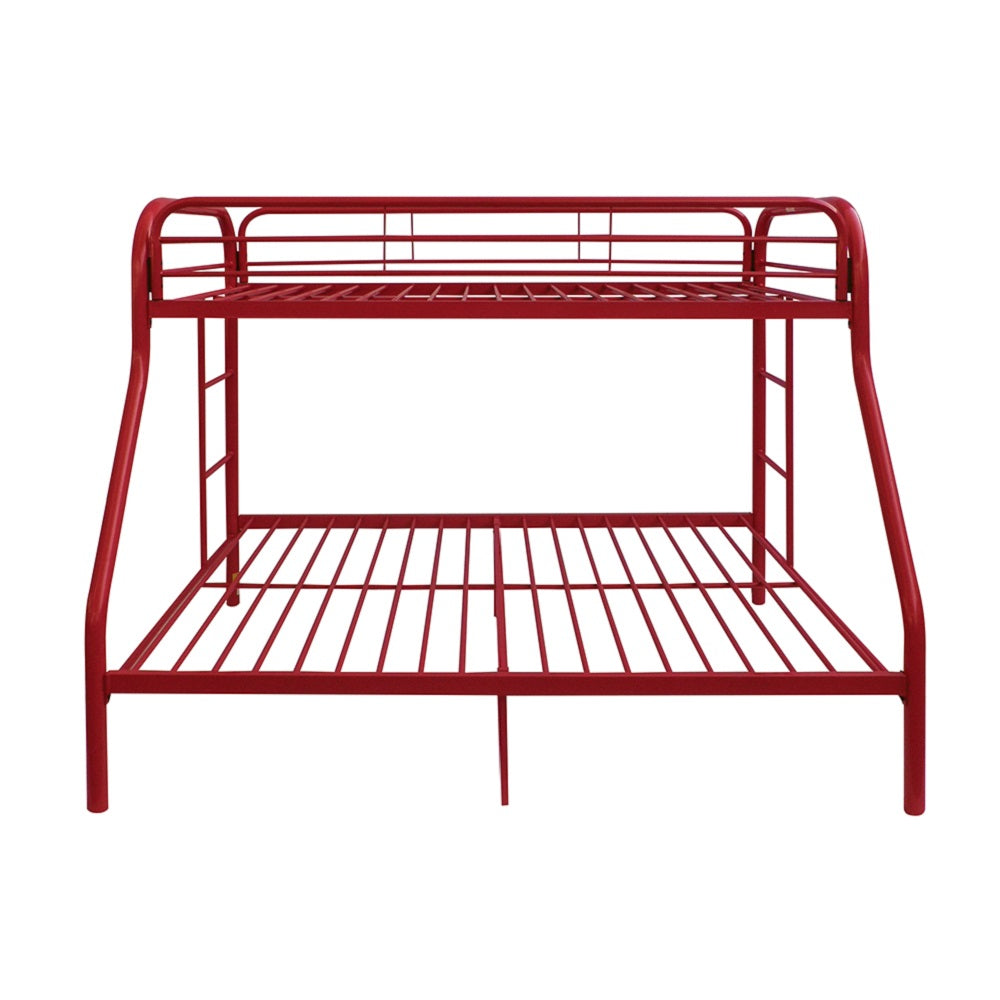 Tritan Red Bunk Bed (Twin/Full) - Ornate Home