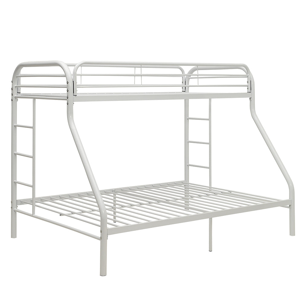 Tritan White Bunk Bed (Twin XL/Queen) - Ornate Home