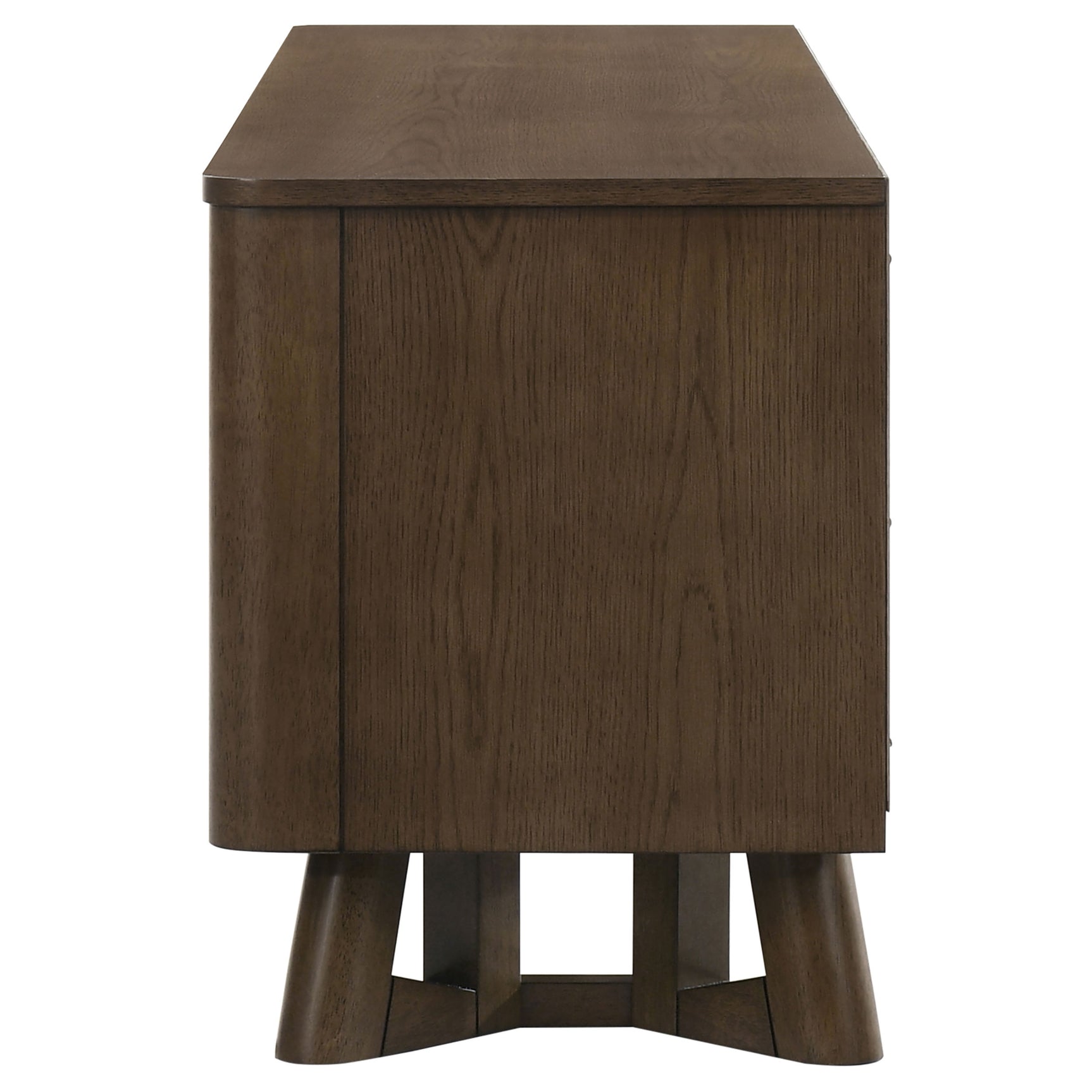Trotter Brown 71-inch 4-Door Wood TV Stand Media Console - Ornate Home