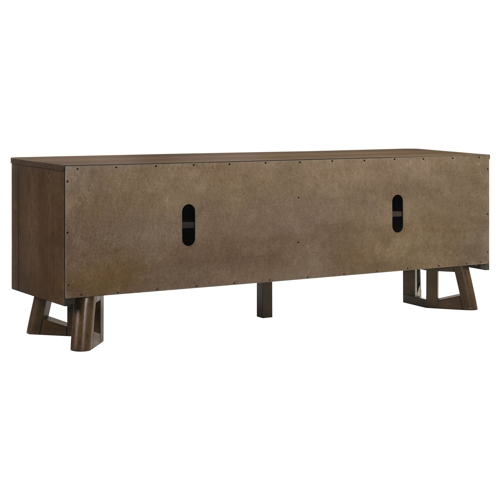 Trotter Brown 71-inch 4-Door Wood TV Stand Media Console - Ornate Home