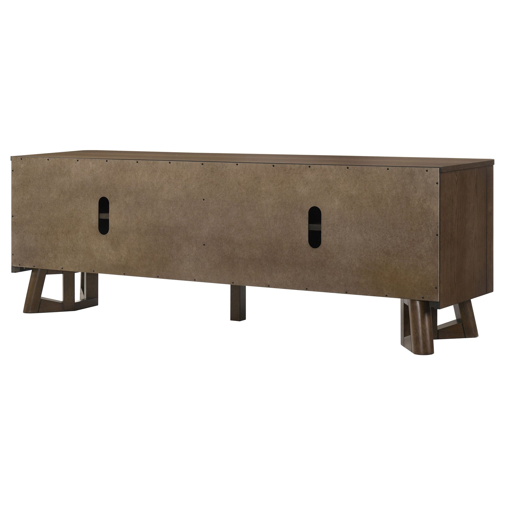 Trotter Brown 71-inch 4-Door Wood TV Stand Media Console - Ornate Home