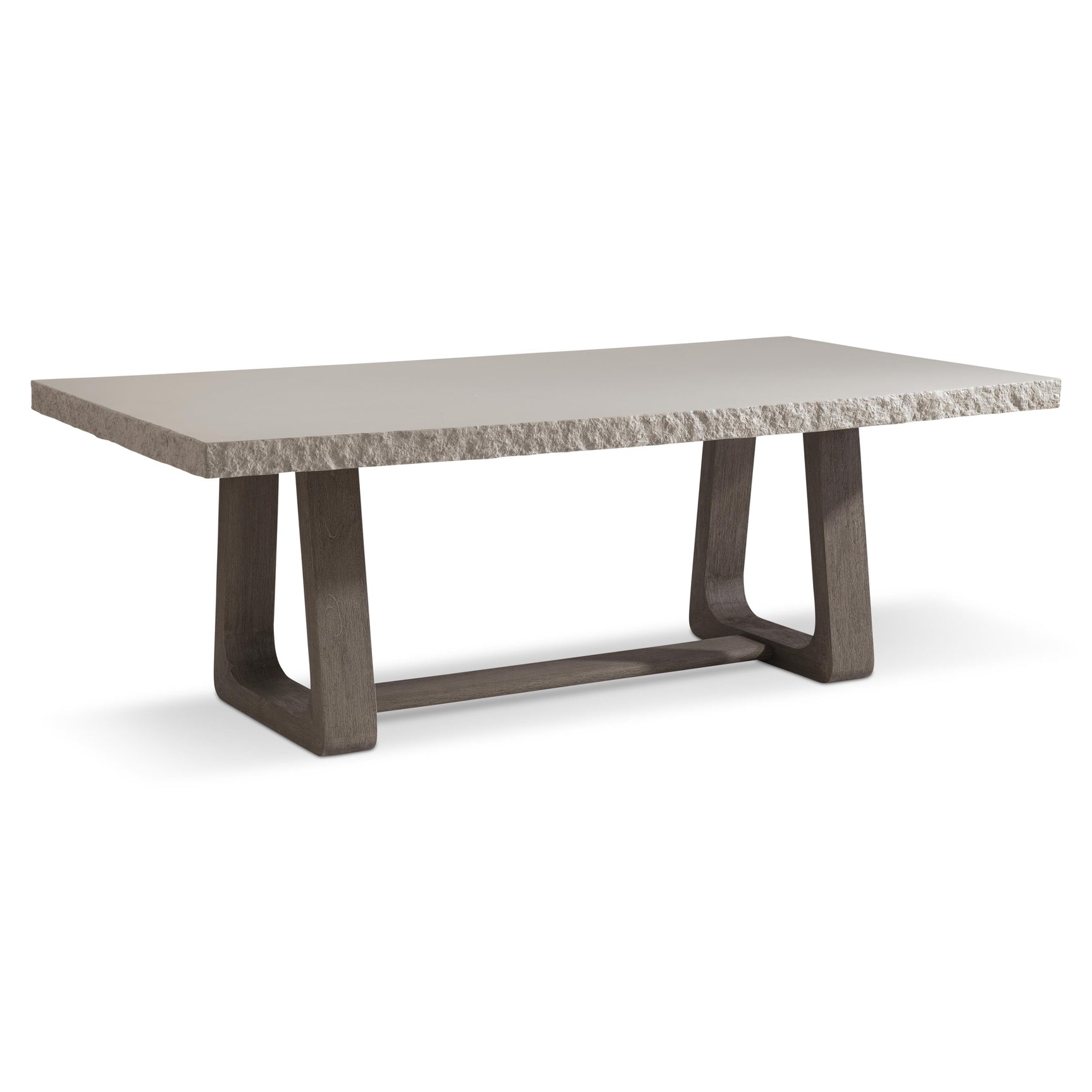 Trouville Rectangular Sand Grey/Weathered Teak Outdoor Dining Table - Ornate Home