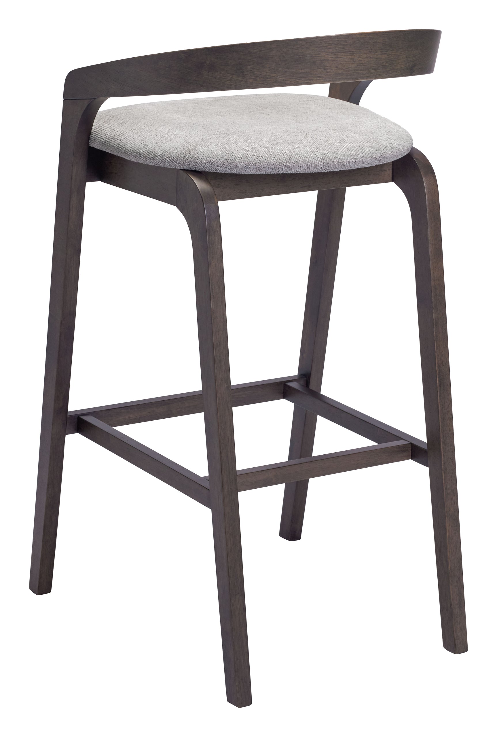 Troy Dove Gray & Espresso Barstool (Set of 2) - Ornate Home