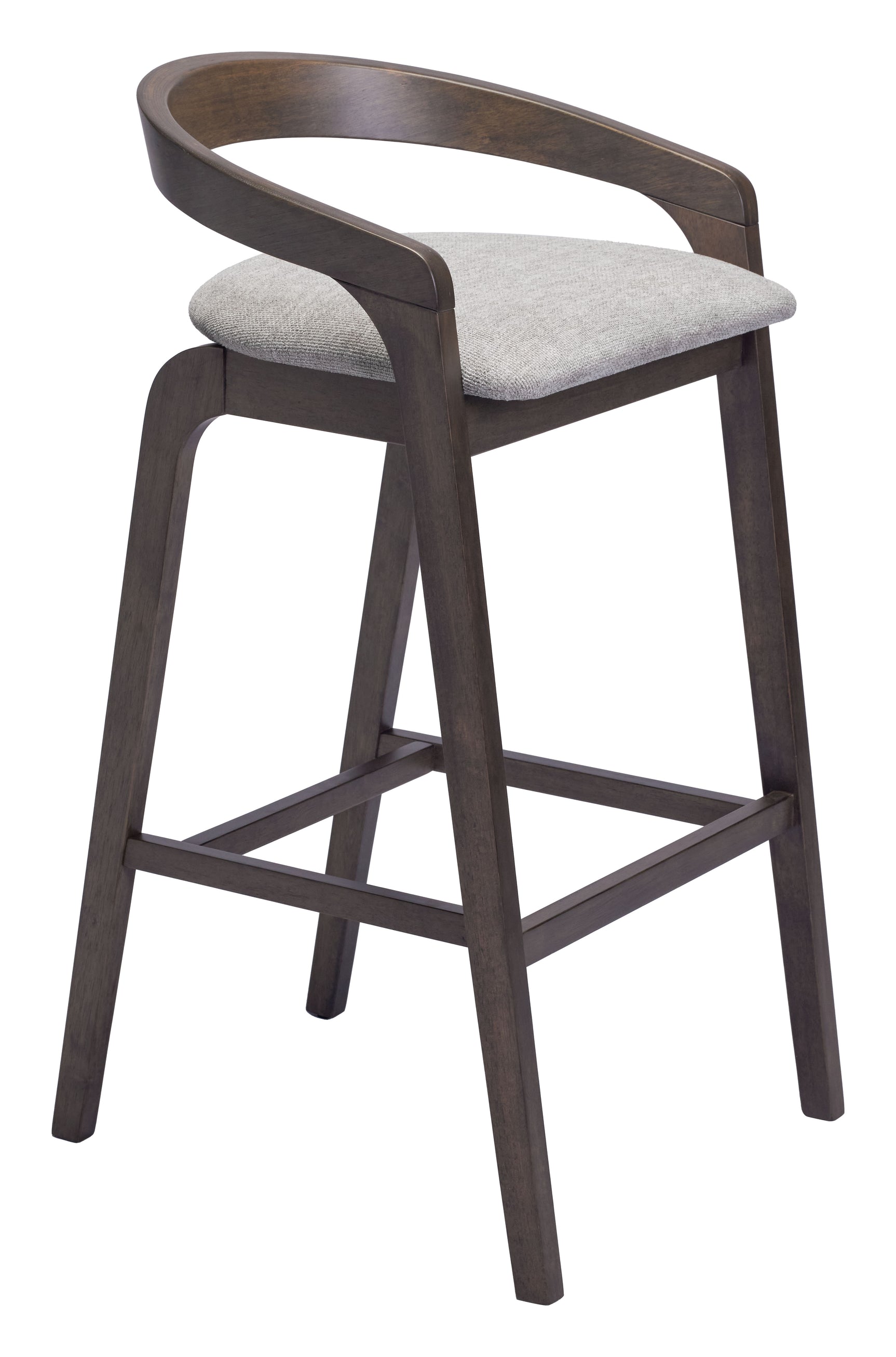 Troy Dove Gray & Espresso Barstool (Set of 2) - Ornate Home