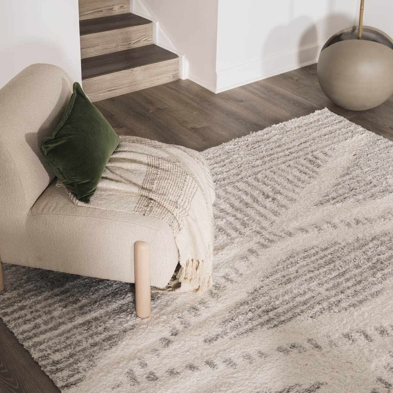 Trunding Plush Area Rug in Gray - Ornate Home
