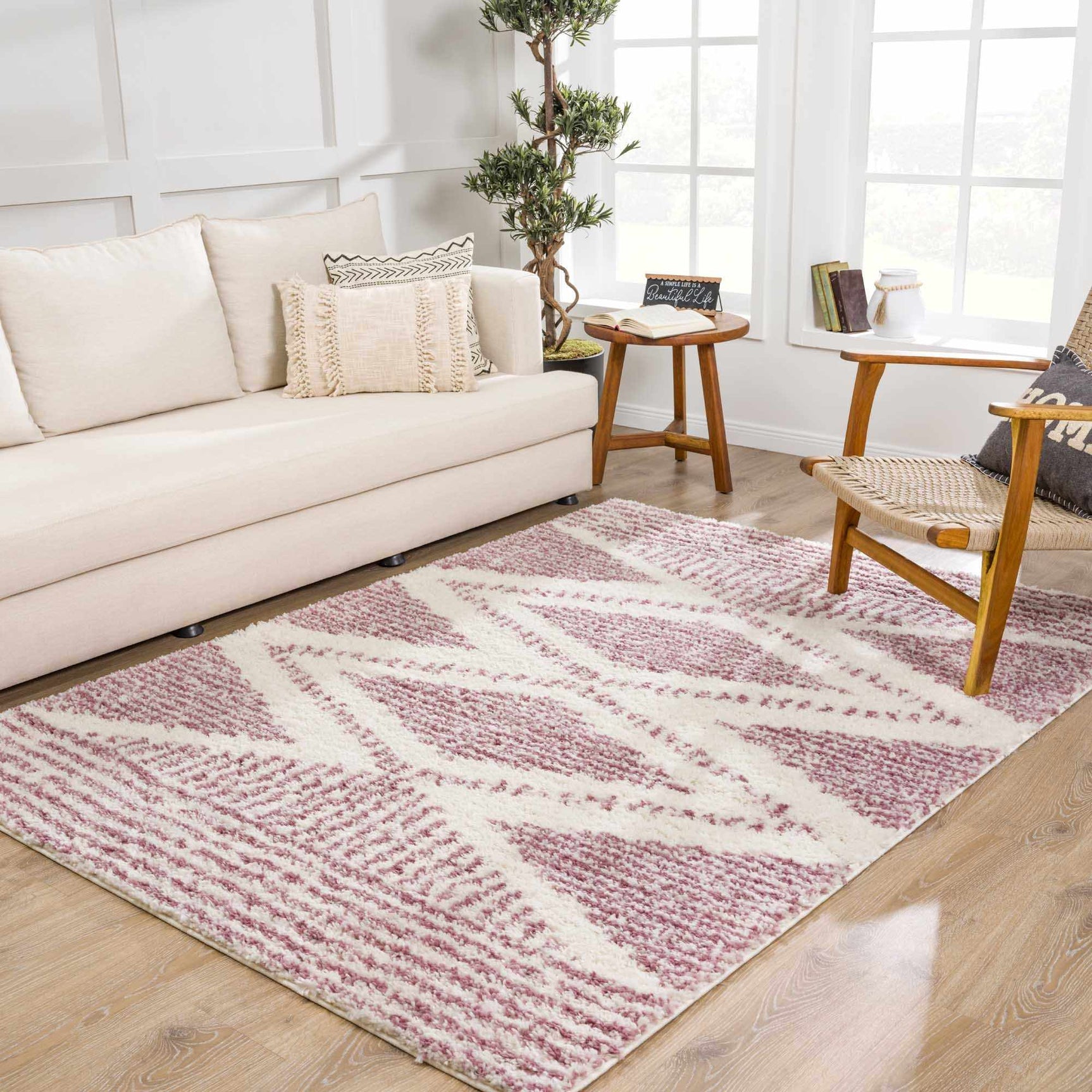 Trunding Plush in Pink Area Rug - Clearance - Ornate Home