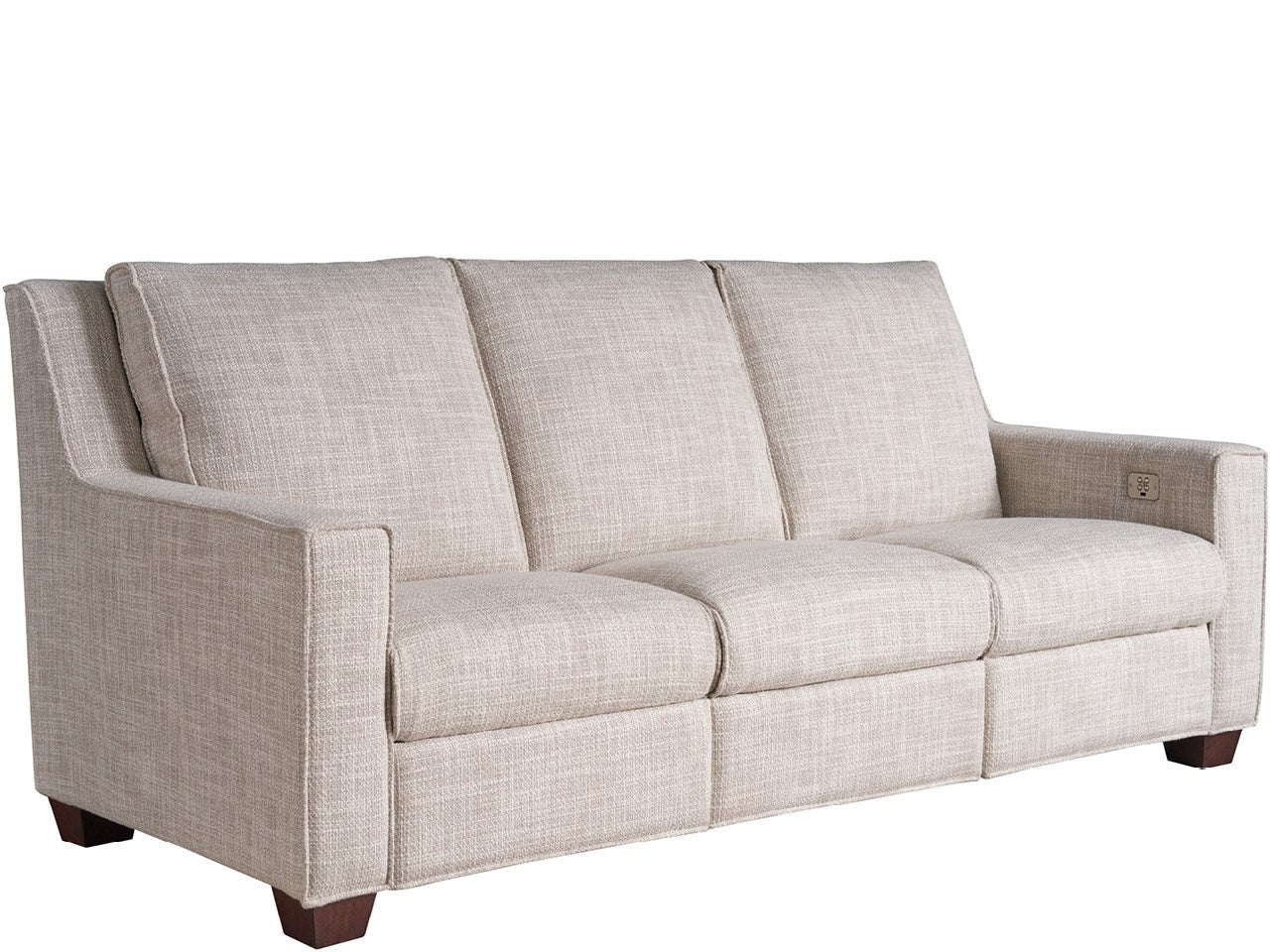 Tucker Curl Egret Dual Power Motion Sofa - Ornate Home