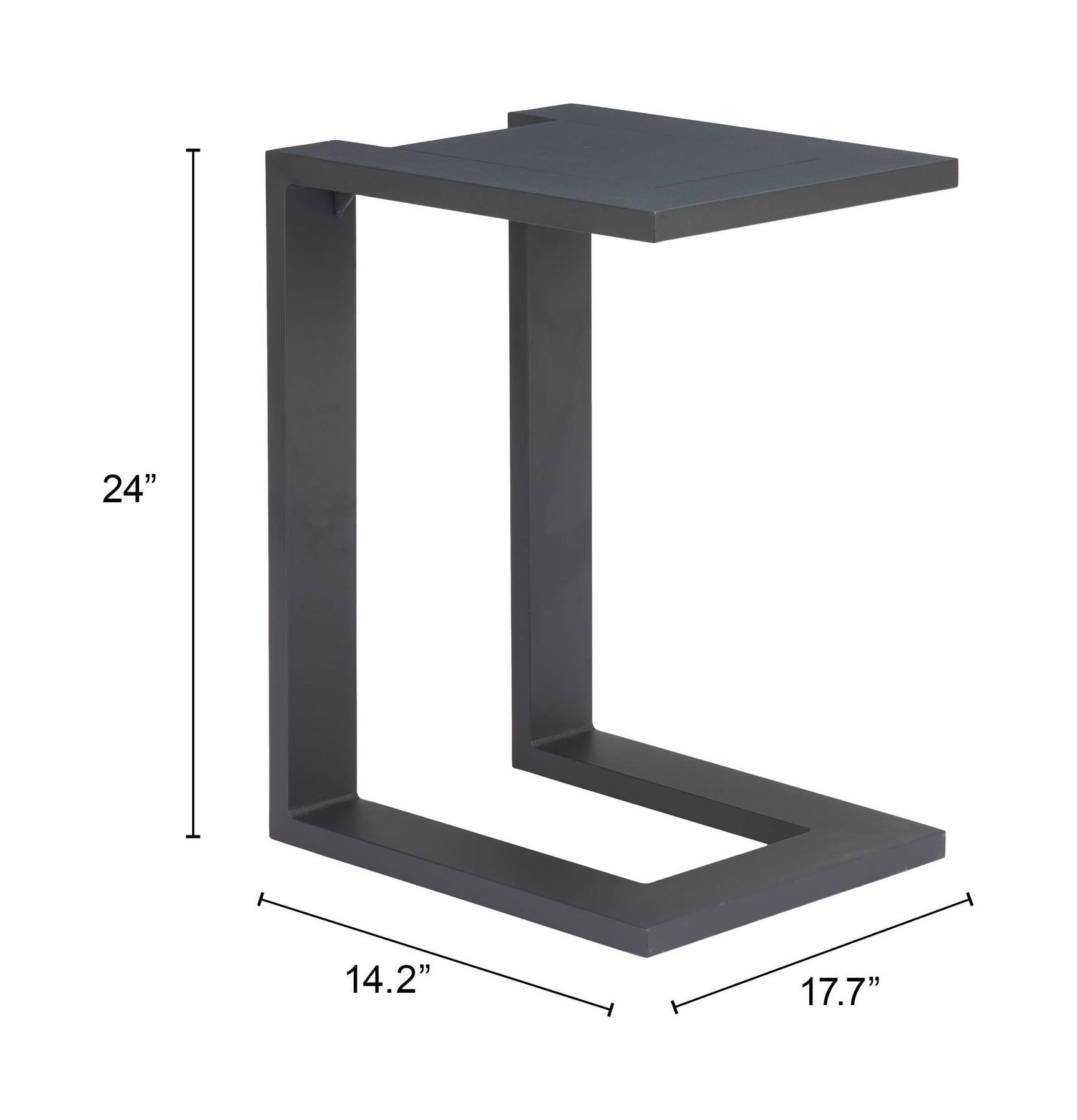 Tudi Black Side Table