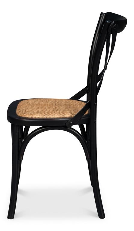 Tuileries Gardens Black Side Chair (Set of 2) - Ornate Home