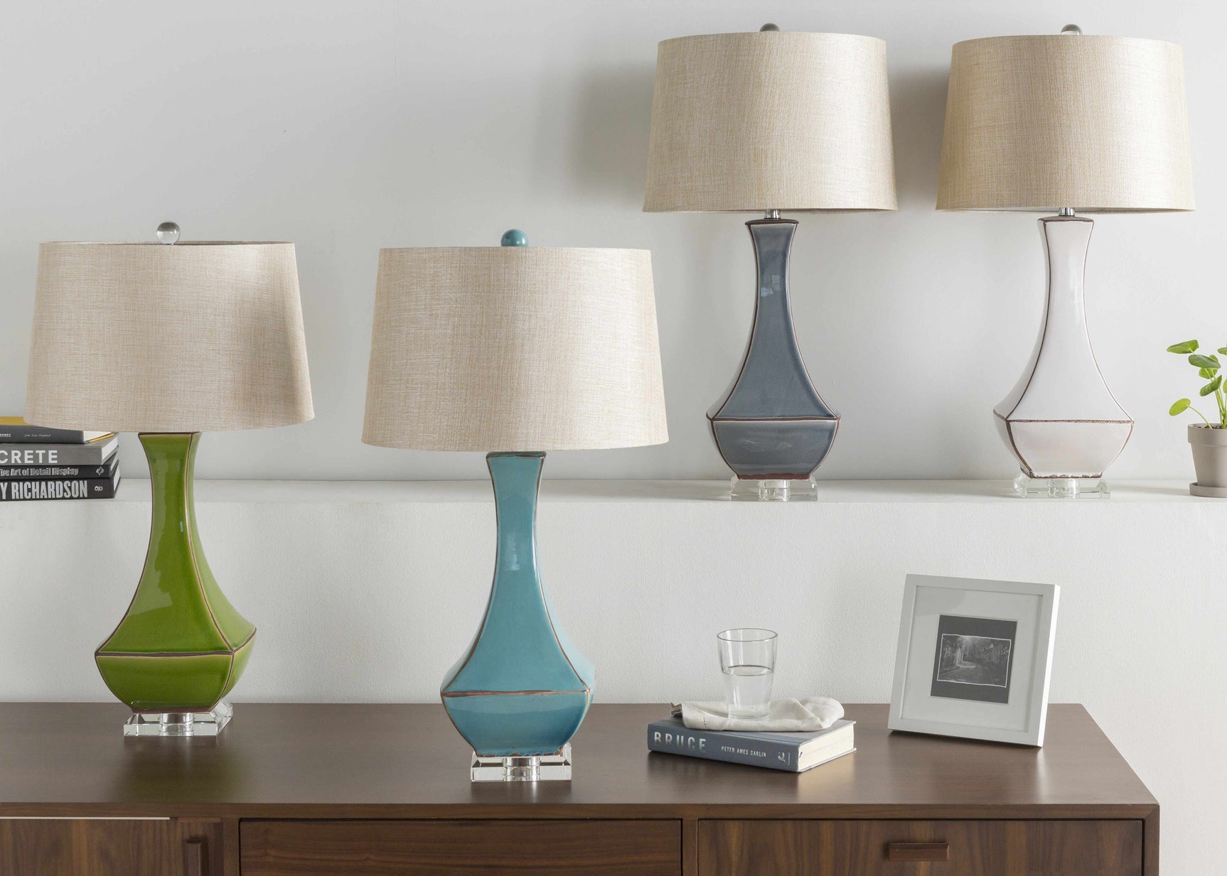 Tuka Tan Ceramic Table Lamp - Ornate Home