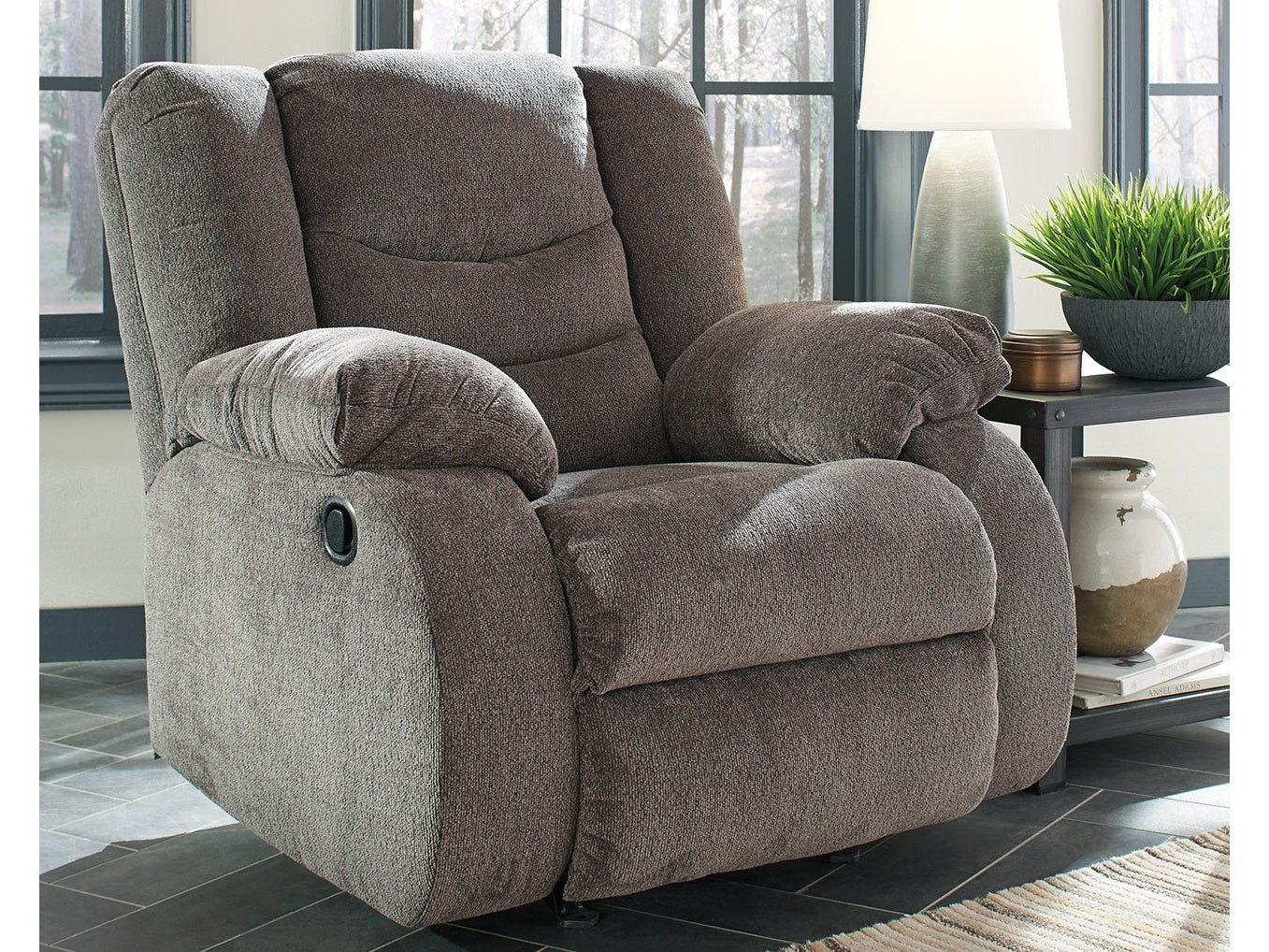 Tulen Fabric UPH Rocking Motion Recliner (Online Special Price) - Ornate Home