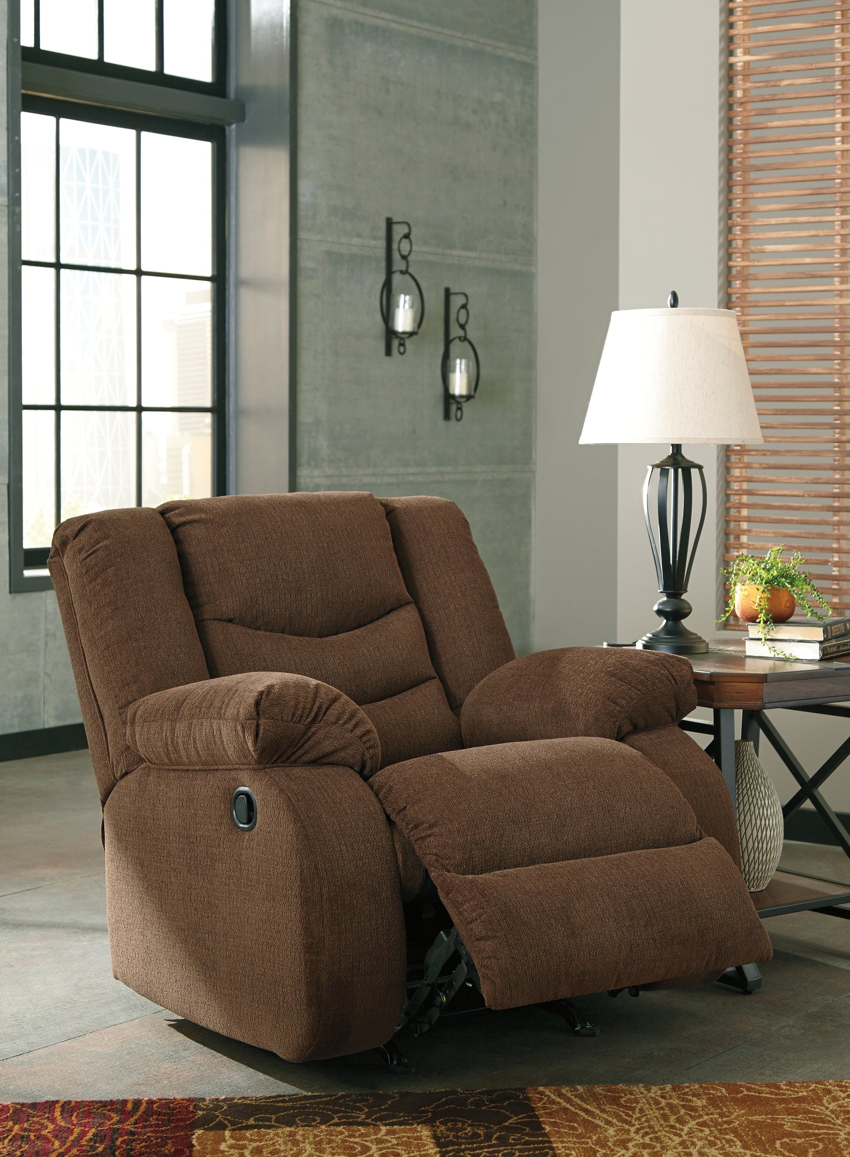 Tulen Fabric UPH Rocking Motion Recliner (Online Special Price) - Ornate Home